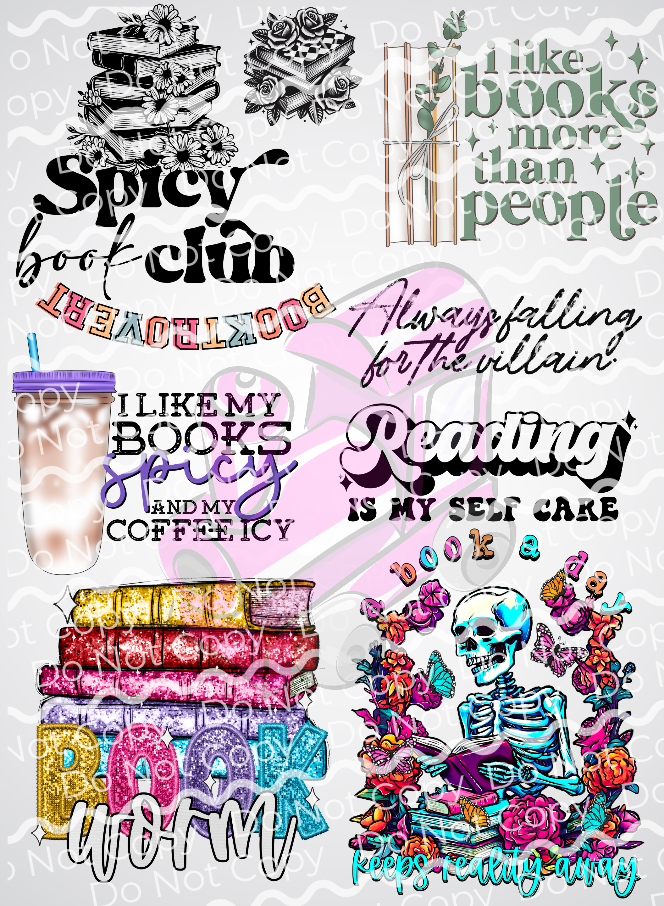 Spicy Book Club Mini Sheet