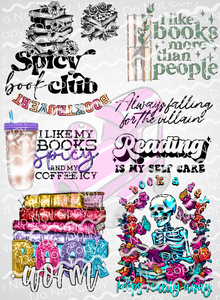 Spicy Book Club Mini Sheet