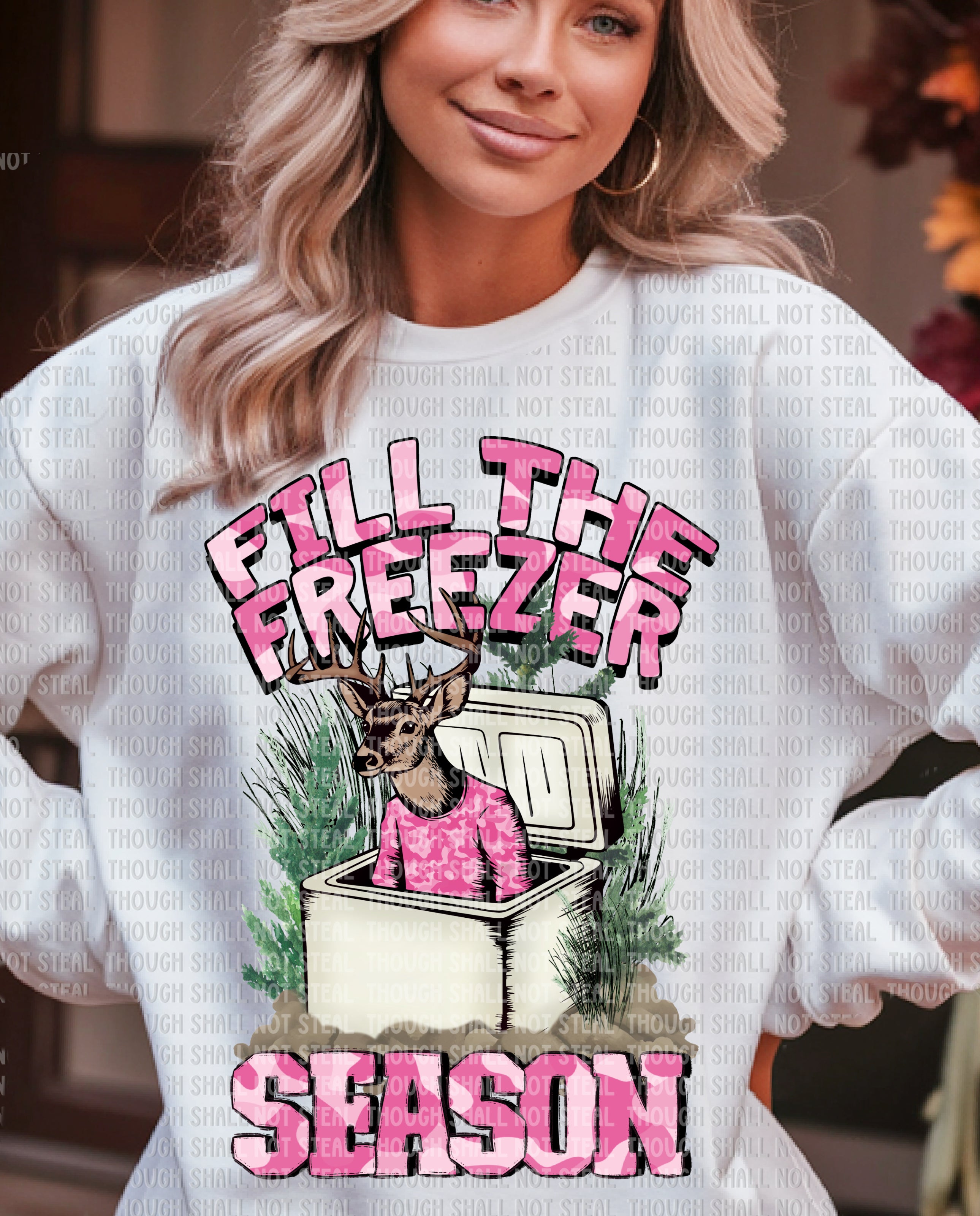 T-29 Fill the Freezer Season - Pink DTF TRANSFER ONLY