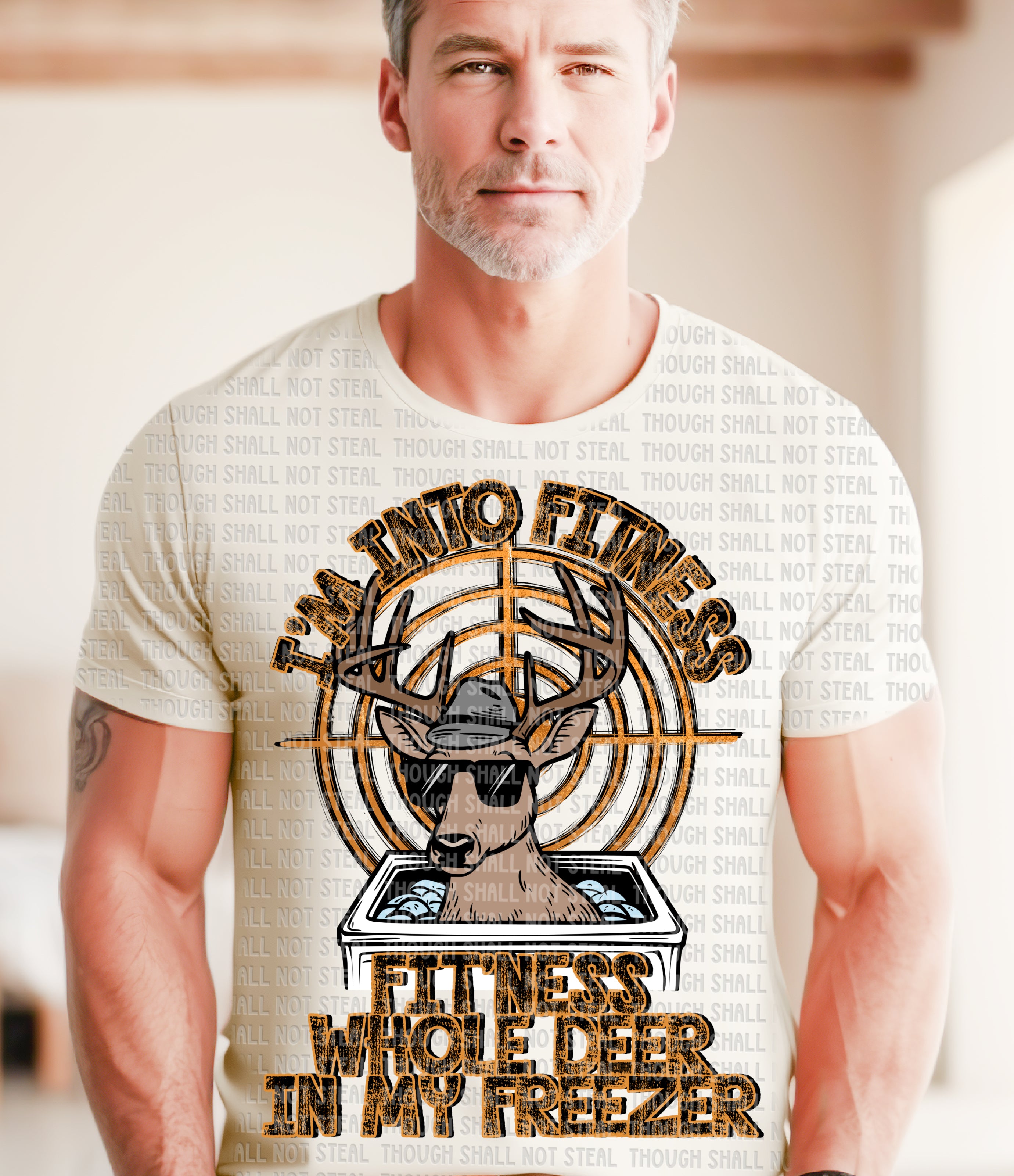 T-33 I_m into Fitness - Masculine DTF TRANSFER ONLY