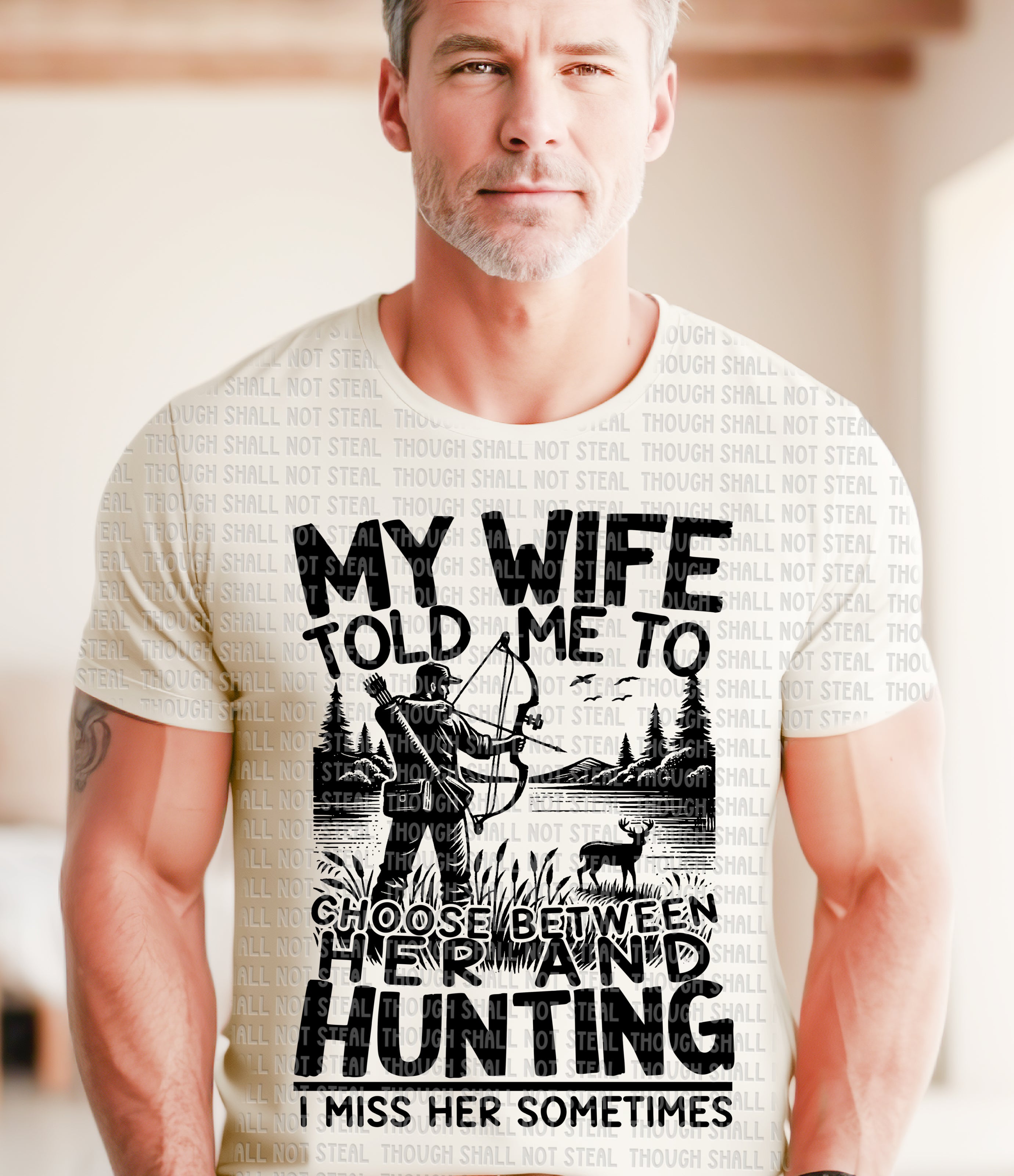 T-41 My Wife Told Me to Choose DTF TRANSFER ONLY