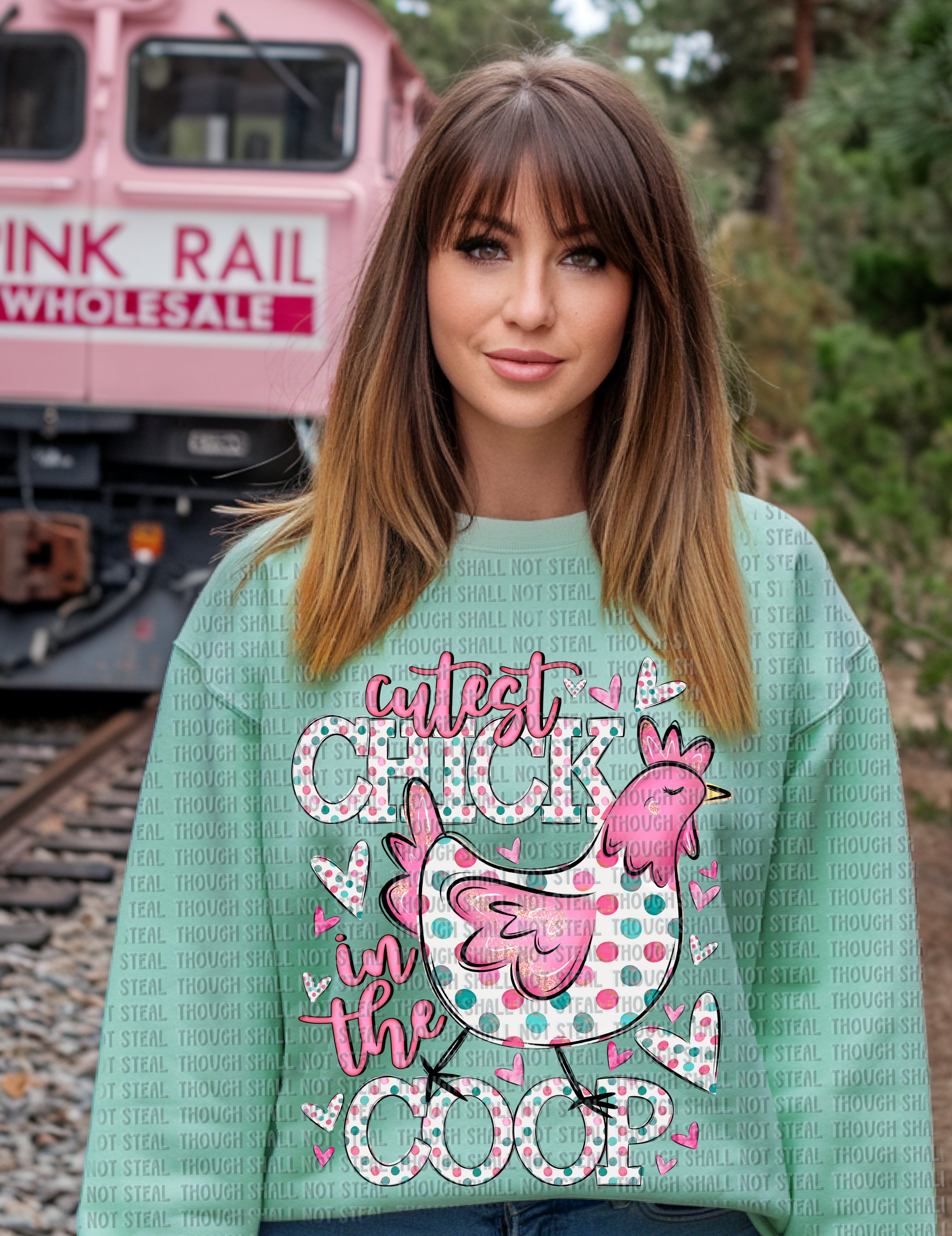 T-46 Cutest Chick in the Coop Completed Tee