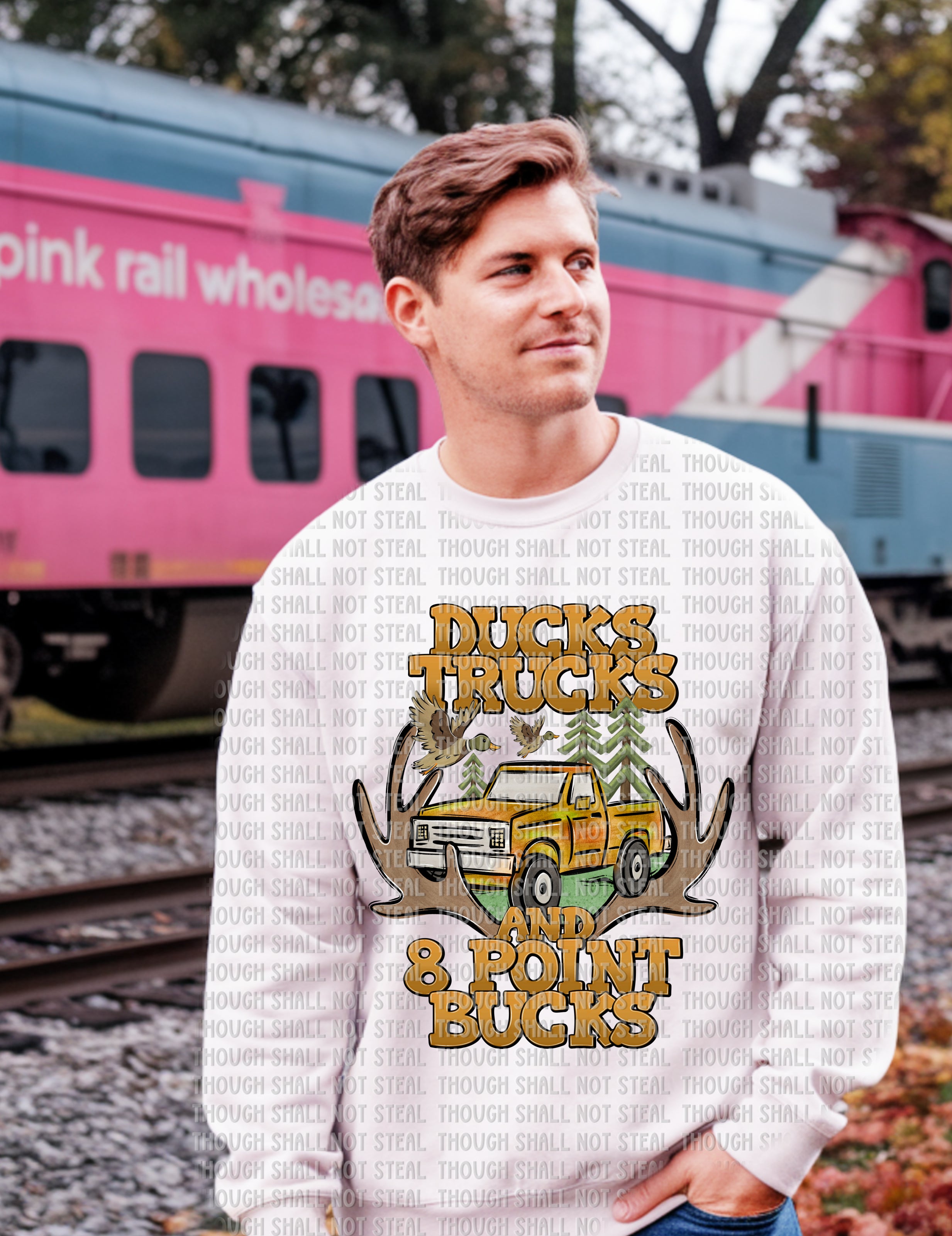 T-47 Ducks Trucks and 8 point Bucks DTF TRANSFER ONLY