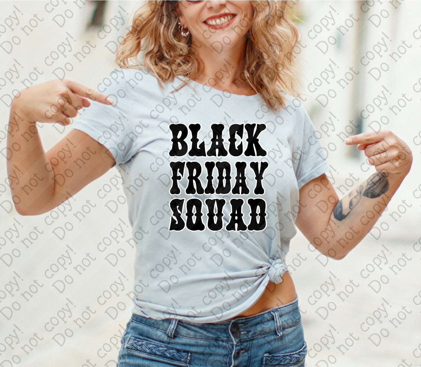 U-116 Black Friday Squad DTF TRANSFER ONLY