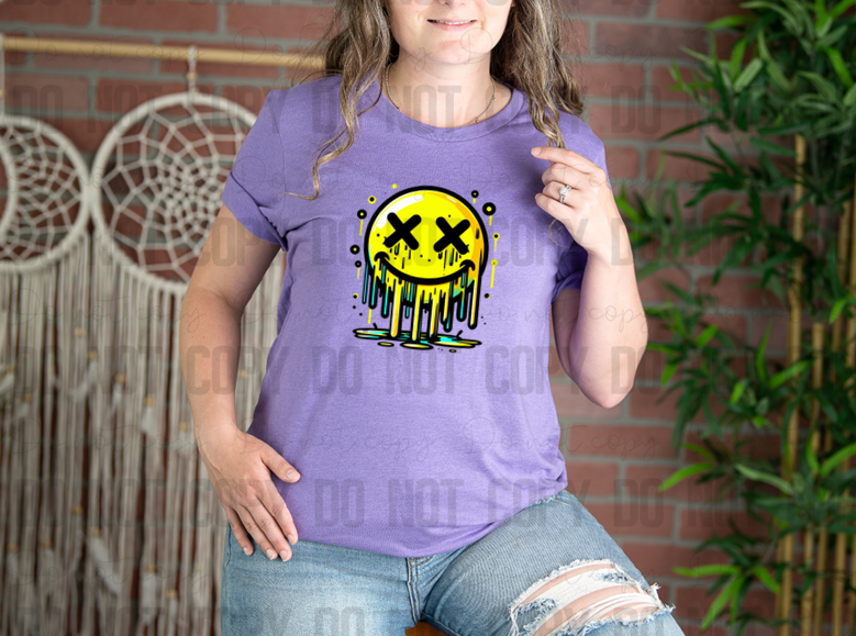 U-12 Dripping Smiley DTF TRANSFER ONLY
