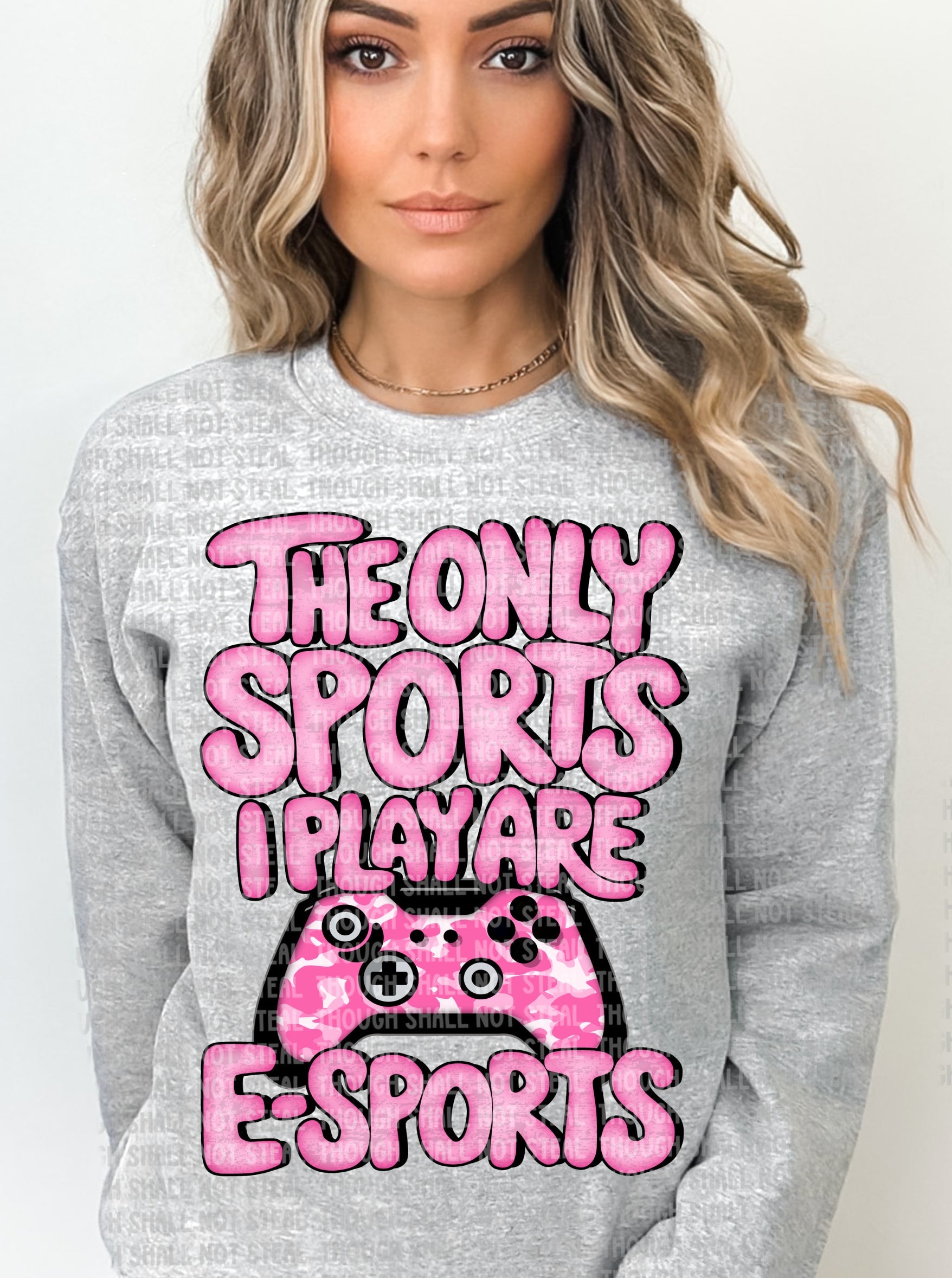 U-81 The Only Sports I Play - Pink Completed Tee