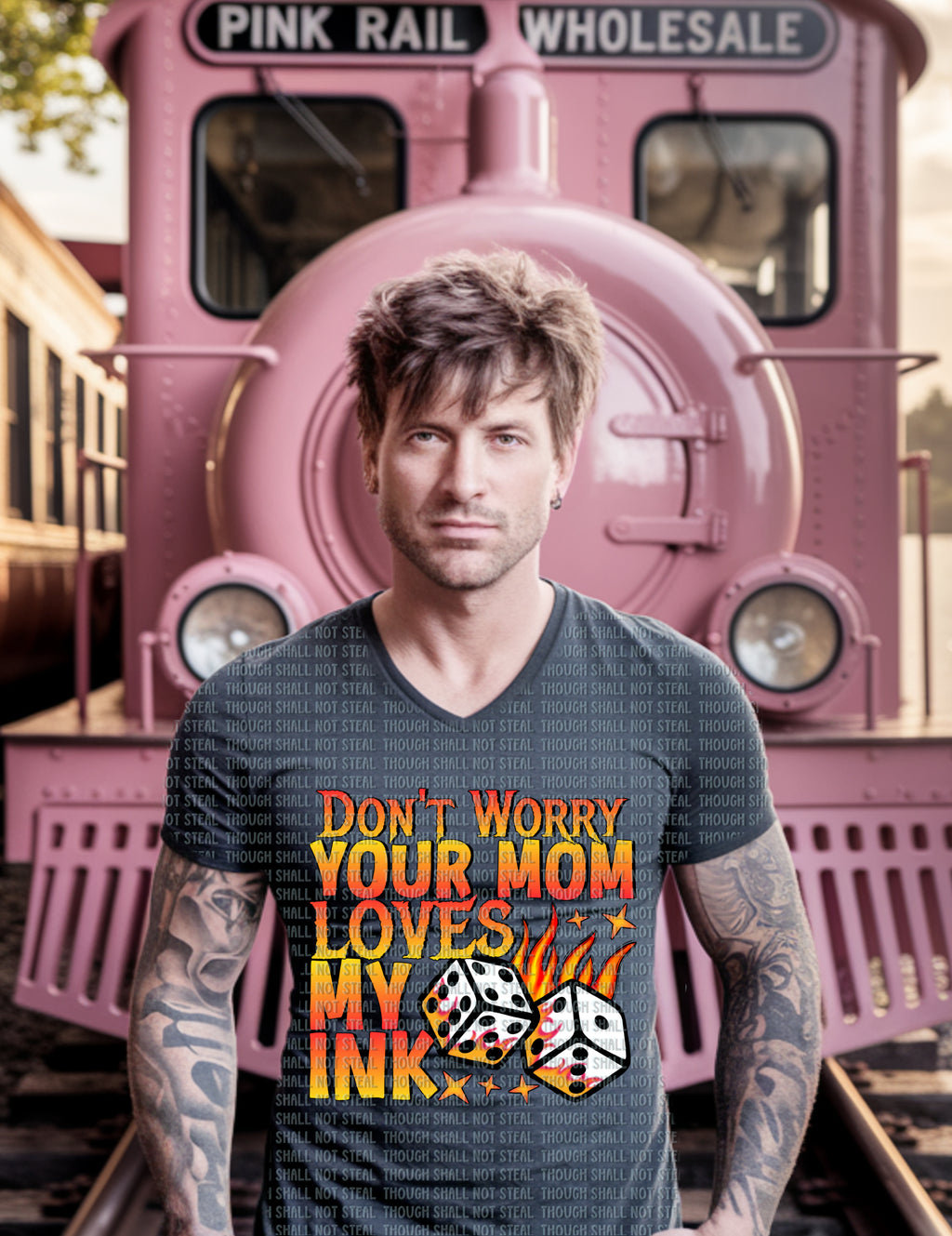 U-83 B Don’t worry your Mom loves my ink Completed Tee