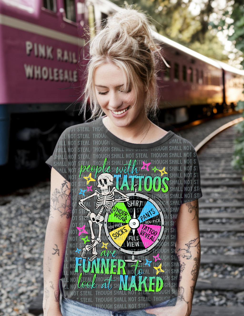 U-92 People with tattoos are funner to look at naked Completed Tee