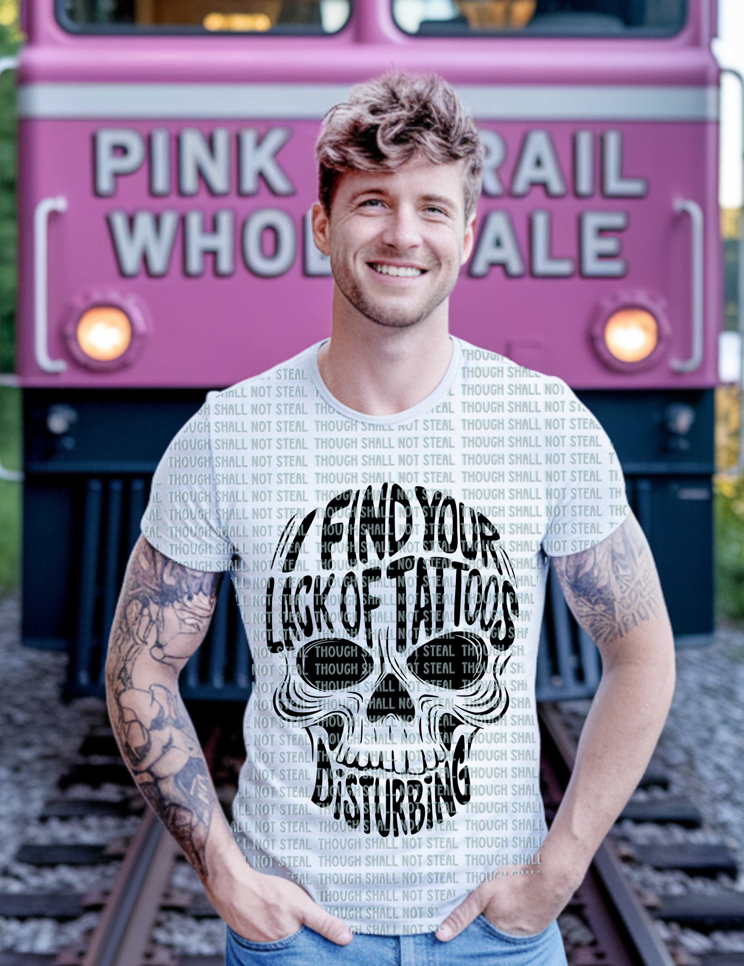 U-94 I Find Your Lack Of Tattoos Disturbing DTF TRANSFER ONLY
