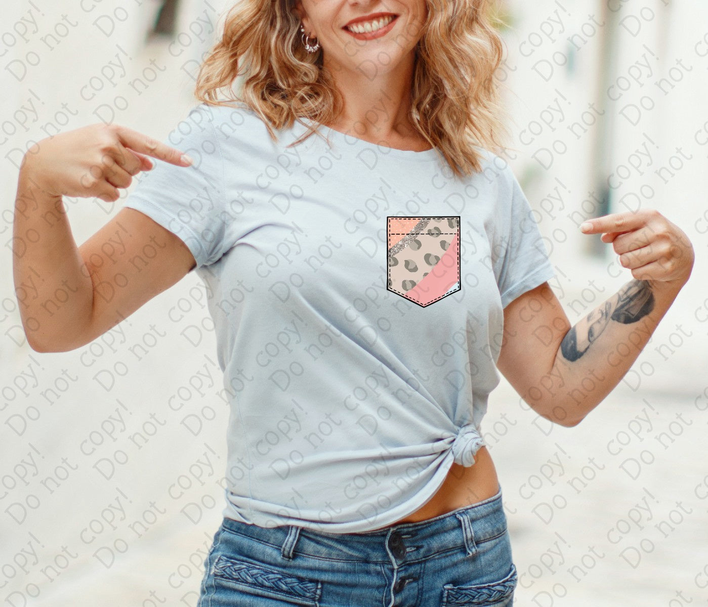 U-97 Girl Fashion Pocket DTF TRANSFER ONLY
