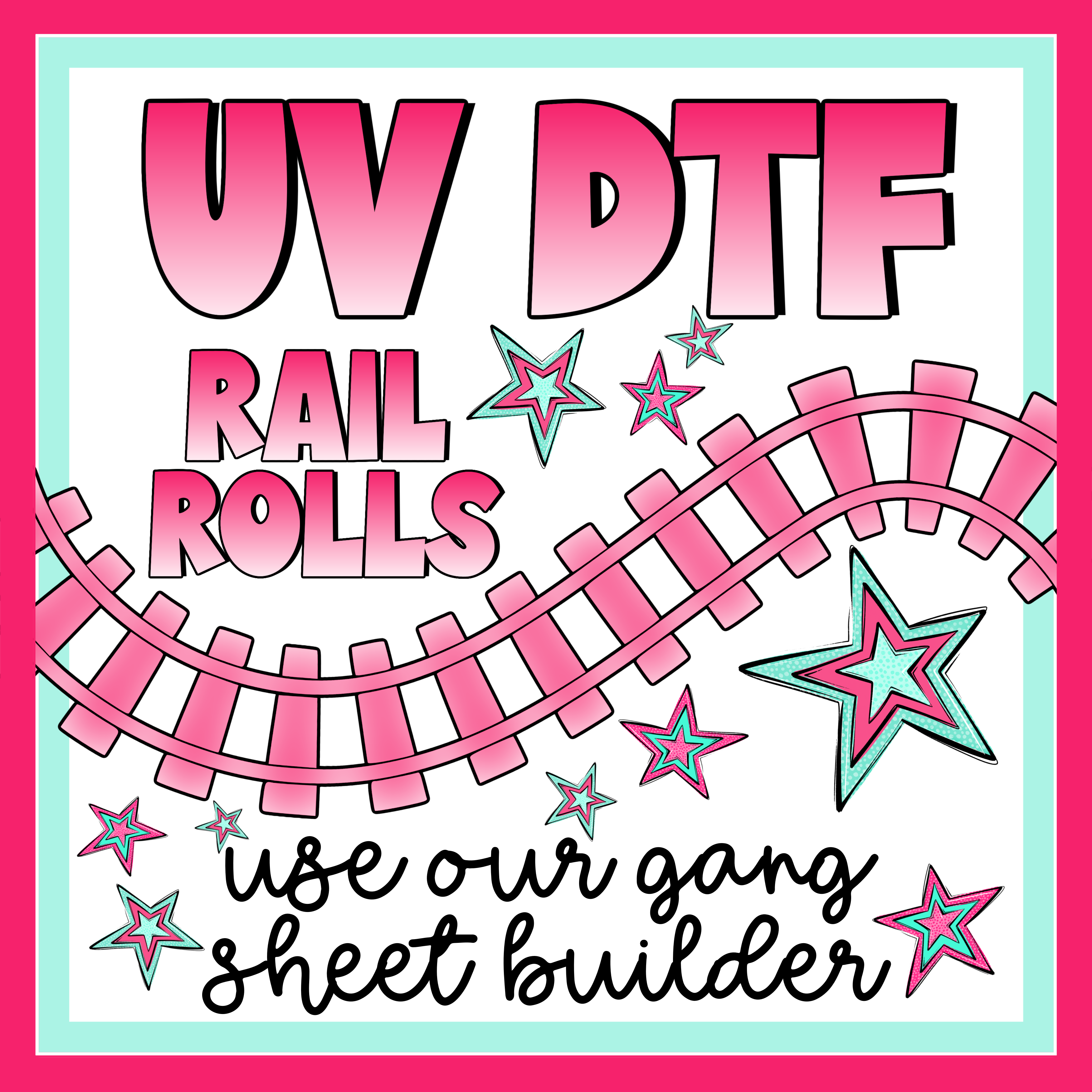 UV DTF Rolling Gang Sheet