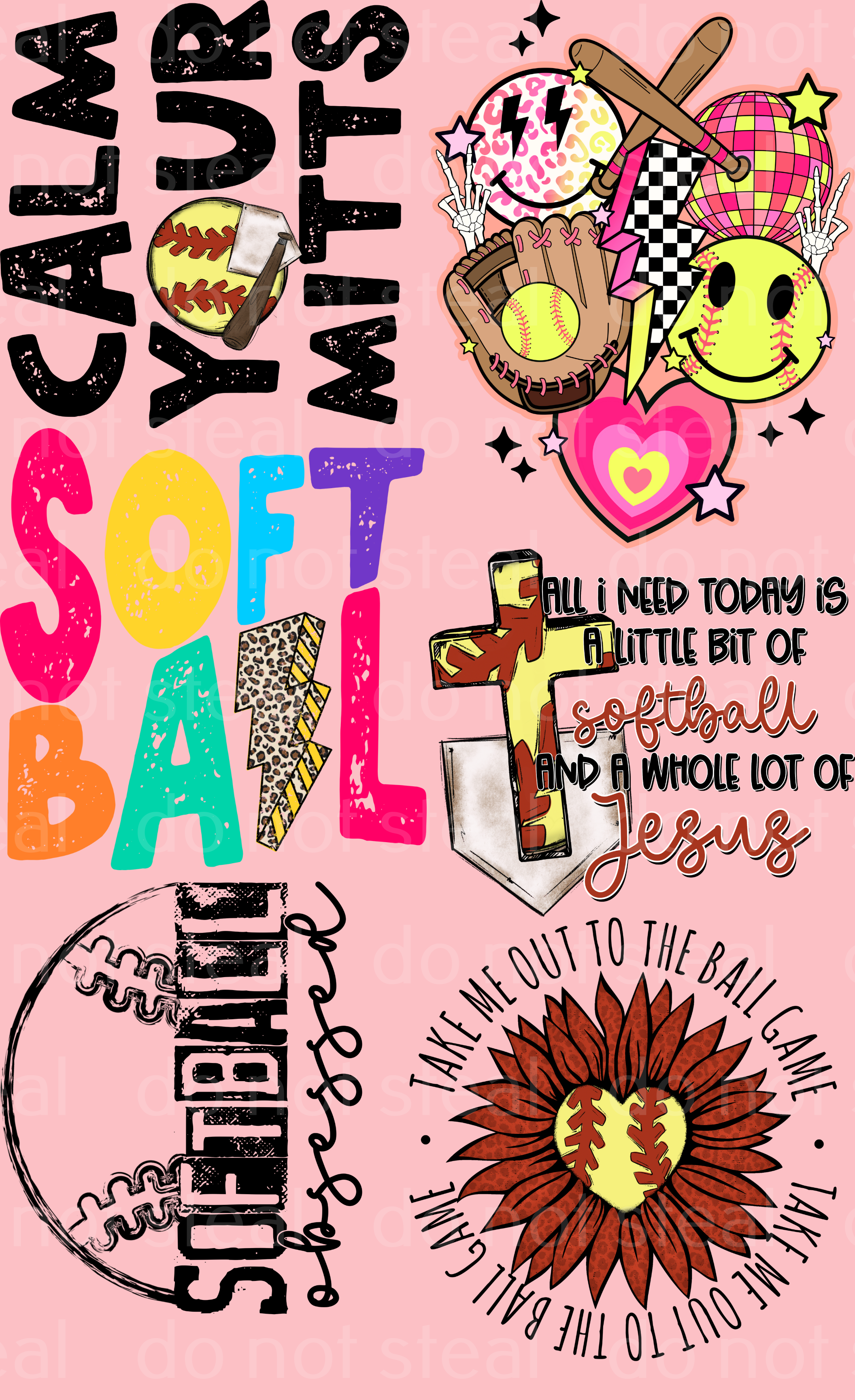 Softball Mini Sheet 1