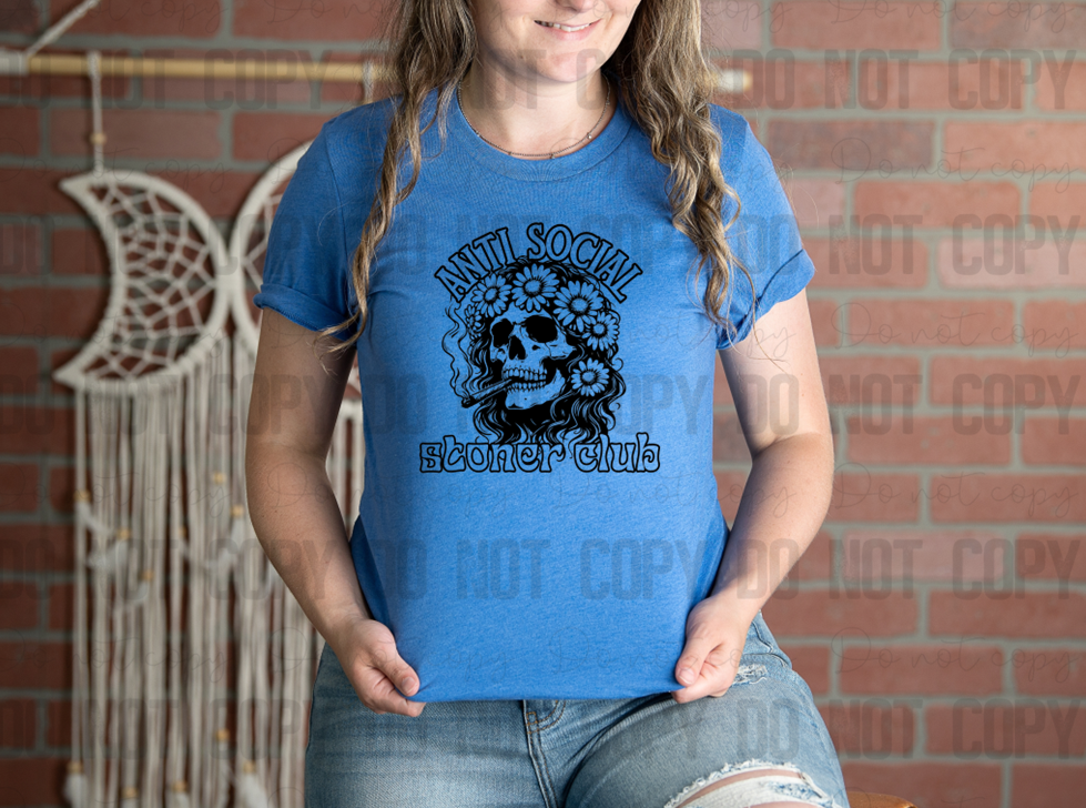 W-14 Anti Social Stoner Club DTF Transfer Only