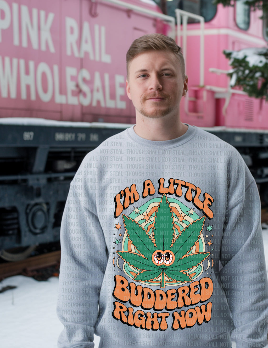 W-20 I_m a Little Buddered Completed Tee