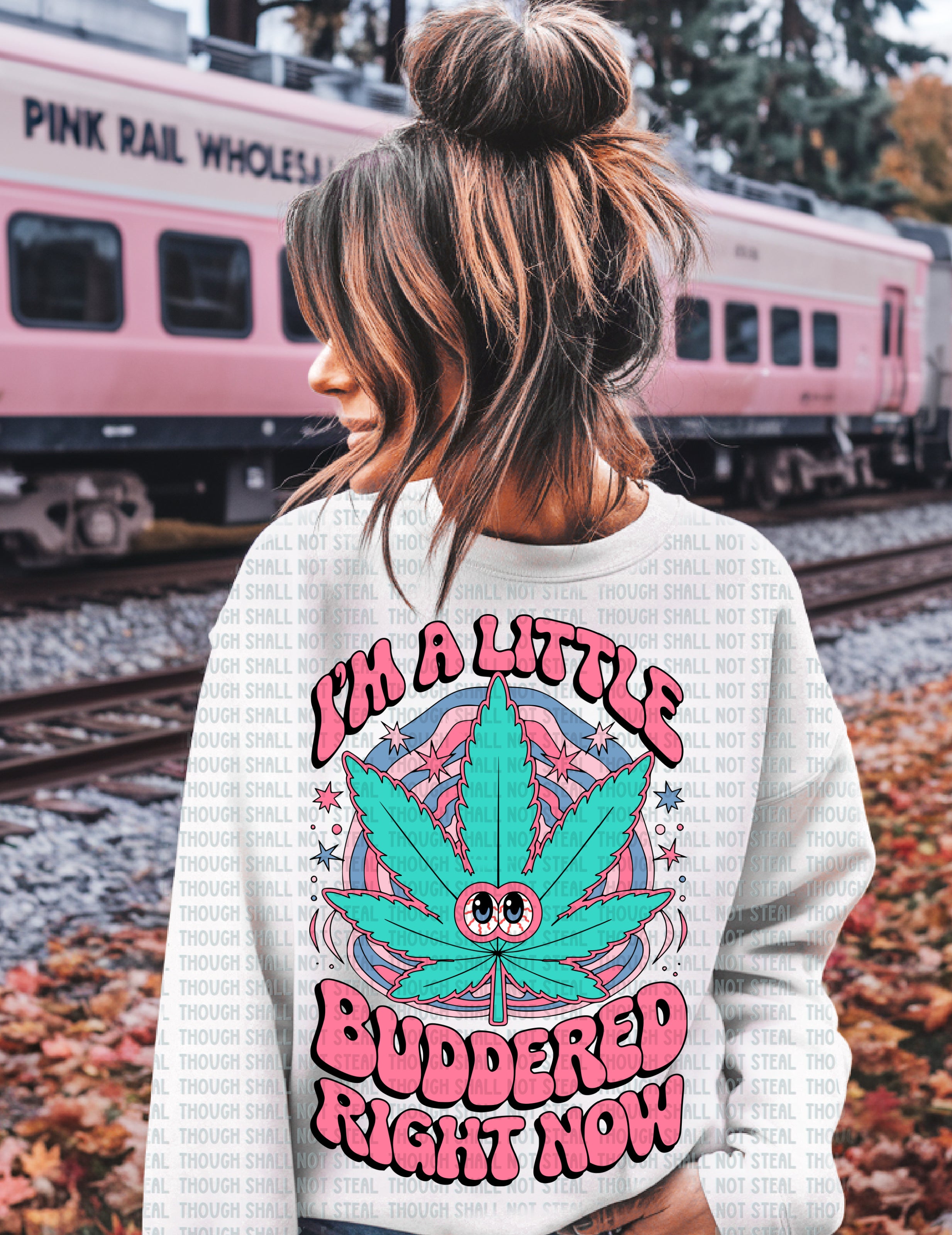 W-20 I_m a Little Buddered Completed Tee