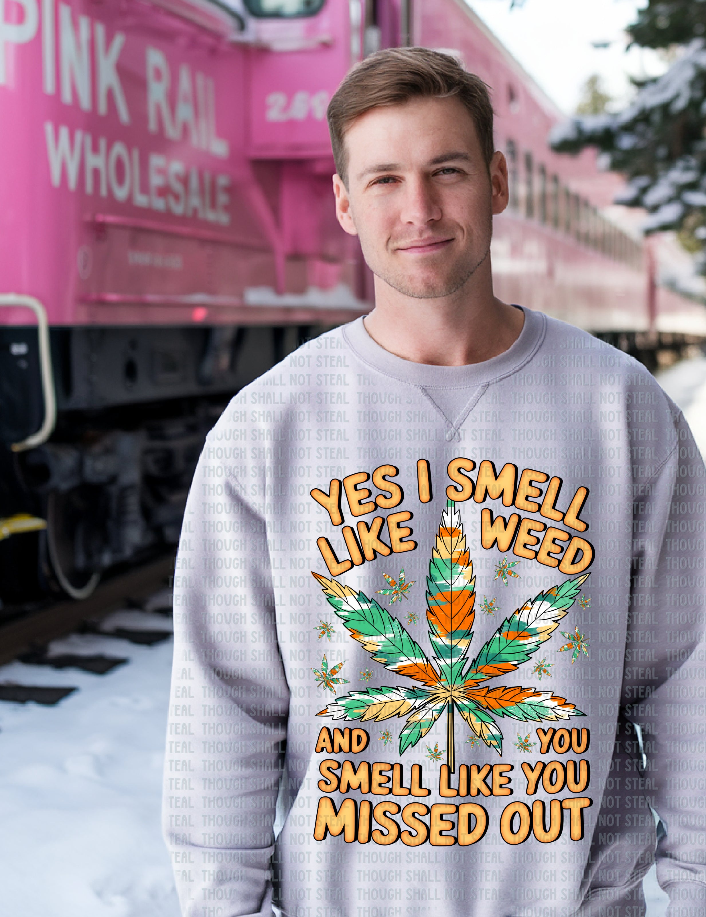 W-25 Yes I smell like weed Completed Tee