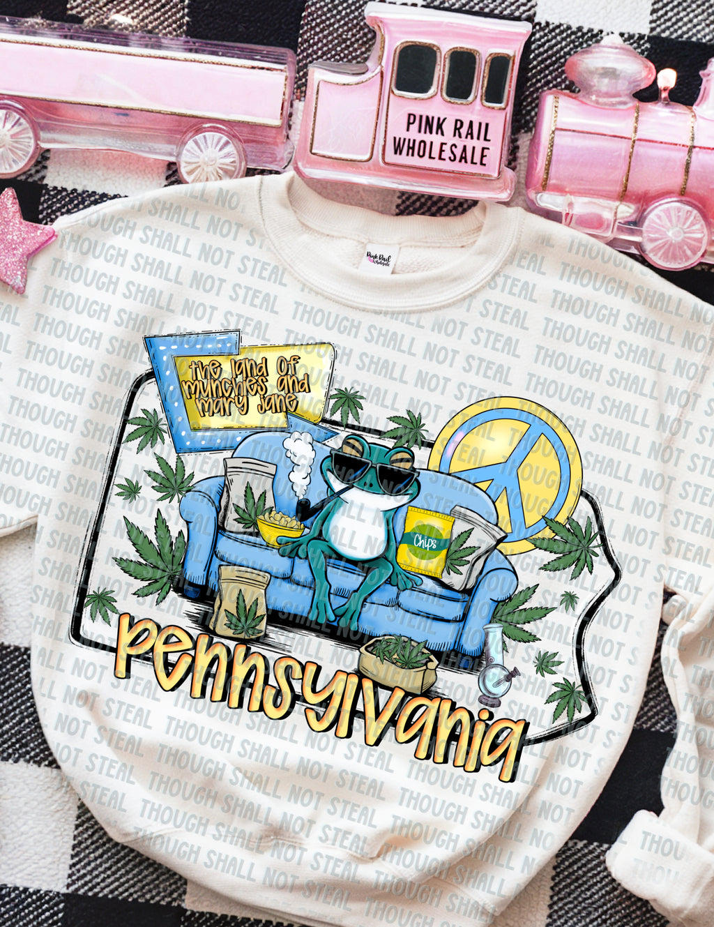 W-26-4 The Land of Munchies and Mary Jane (Choose your State O-S) DTF Transfer Only