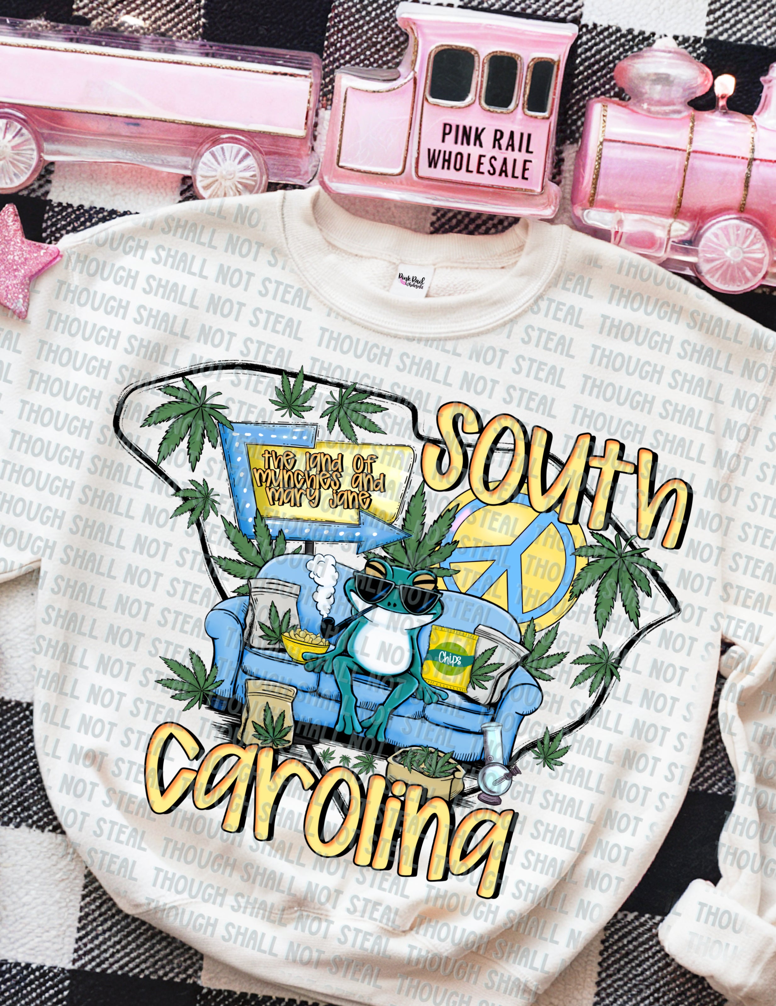 W-26-4 The Land of Munchies and Mary Jane (Choose your State O-S) DTF Transfer Only