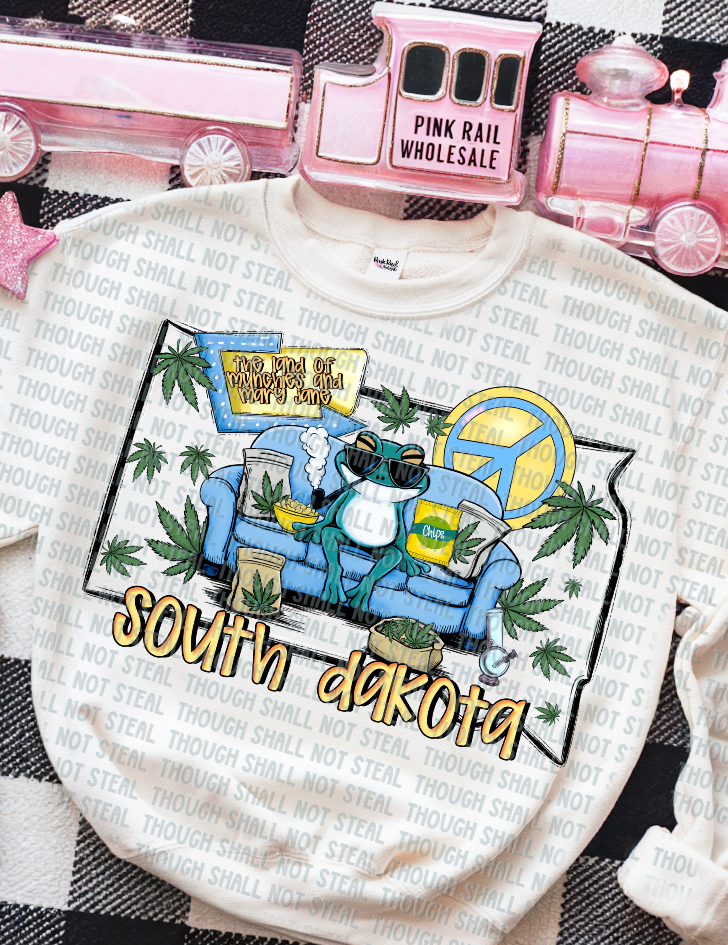 W-26-4 The Land of Munchies and Mary Jane (Choose your State O-S) DTF Transfer Only