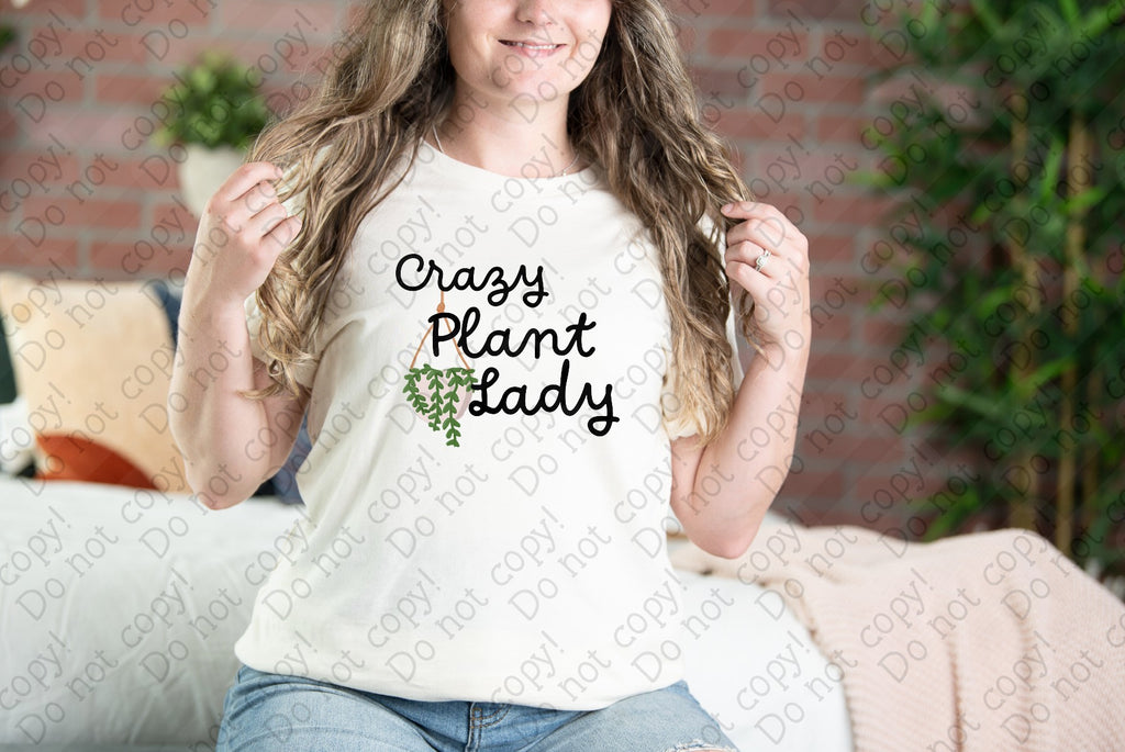 W-31 Crazy Plant Lady Completed Tee