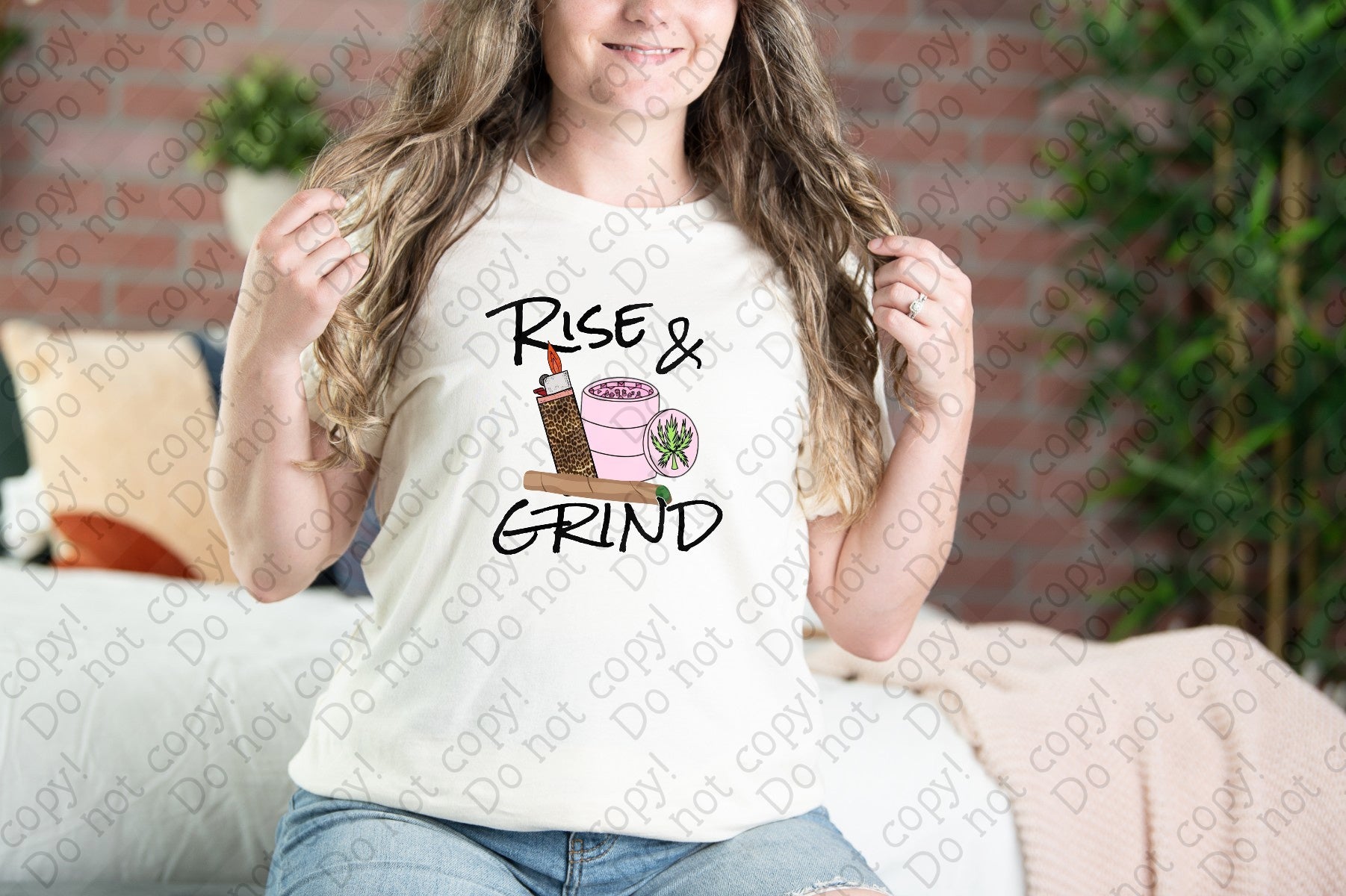 W-46 Rise and Grind Pot Paraphernalia Completed Tee