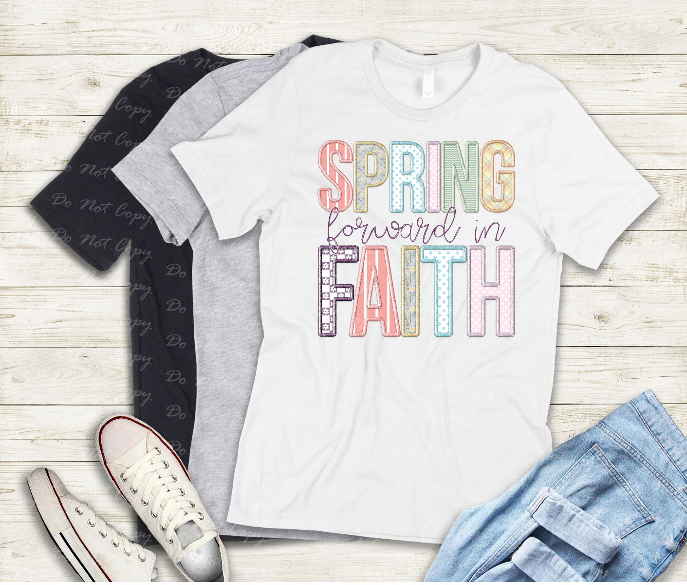 g-08 spring into faith DTF TRANSFER ONLY