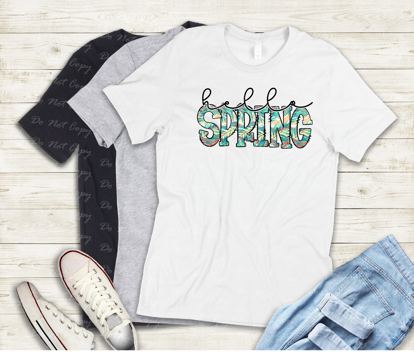 g-18 hello spring 2 Completed Tee