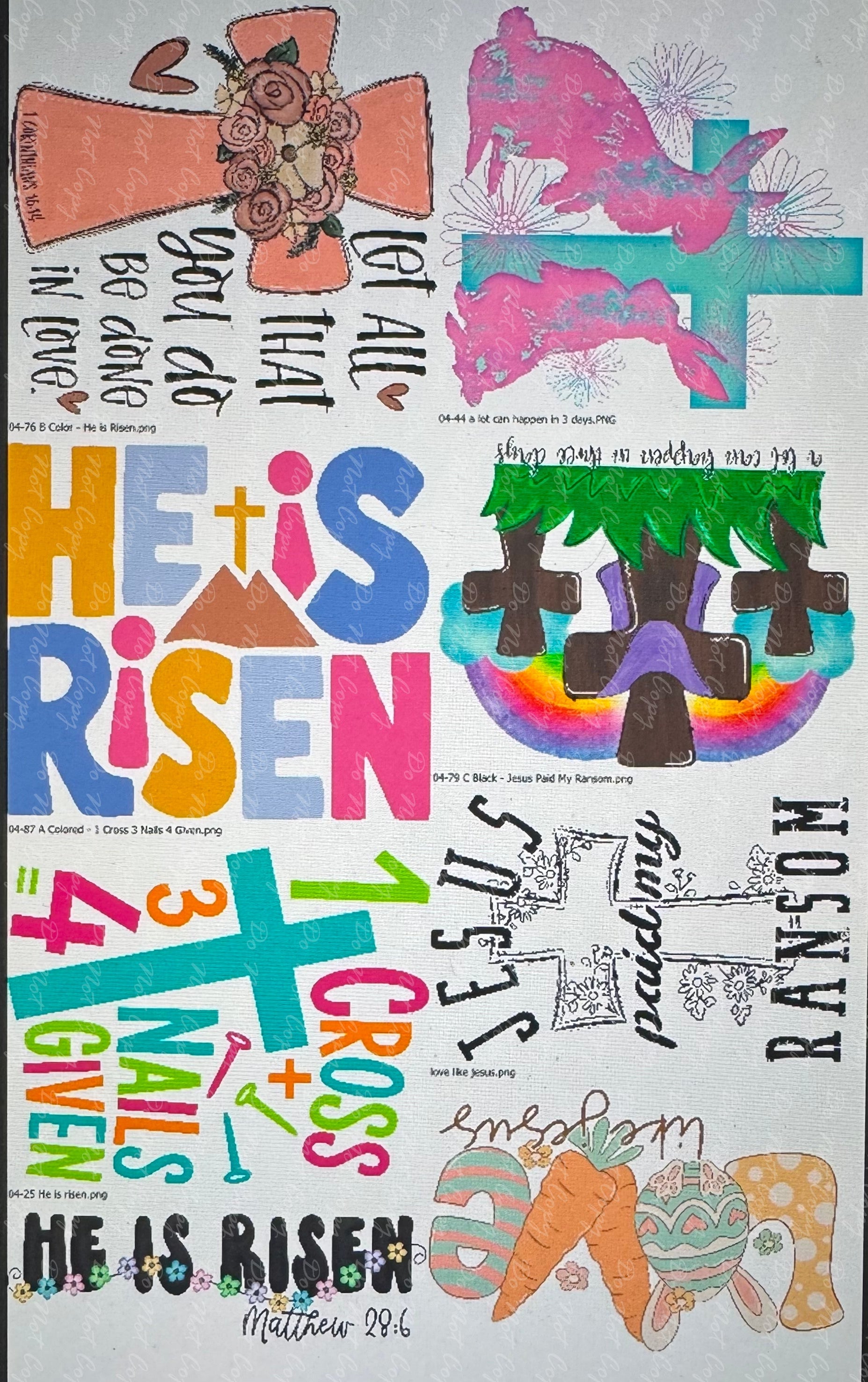 Religious Easter Mini Sheet