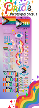 Load image into Gallery viewer, PD-1 PreDesigned Pride Sheet 1 (60-inch sheet-DTF TRANSFER ONLY)
