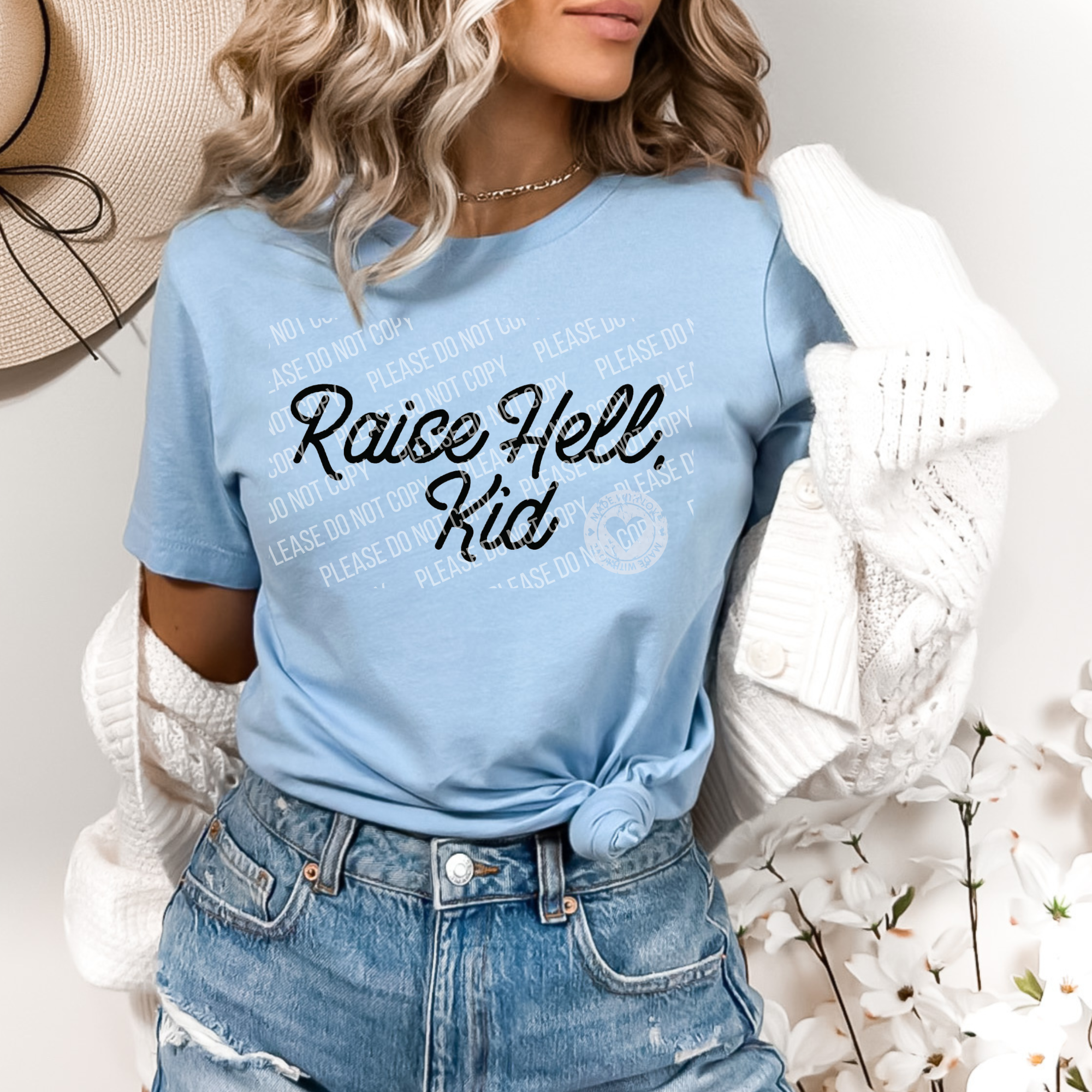 N-11 Raise Hell, Kid DTF TRANSFER ONLY