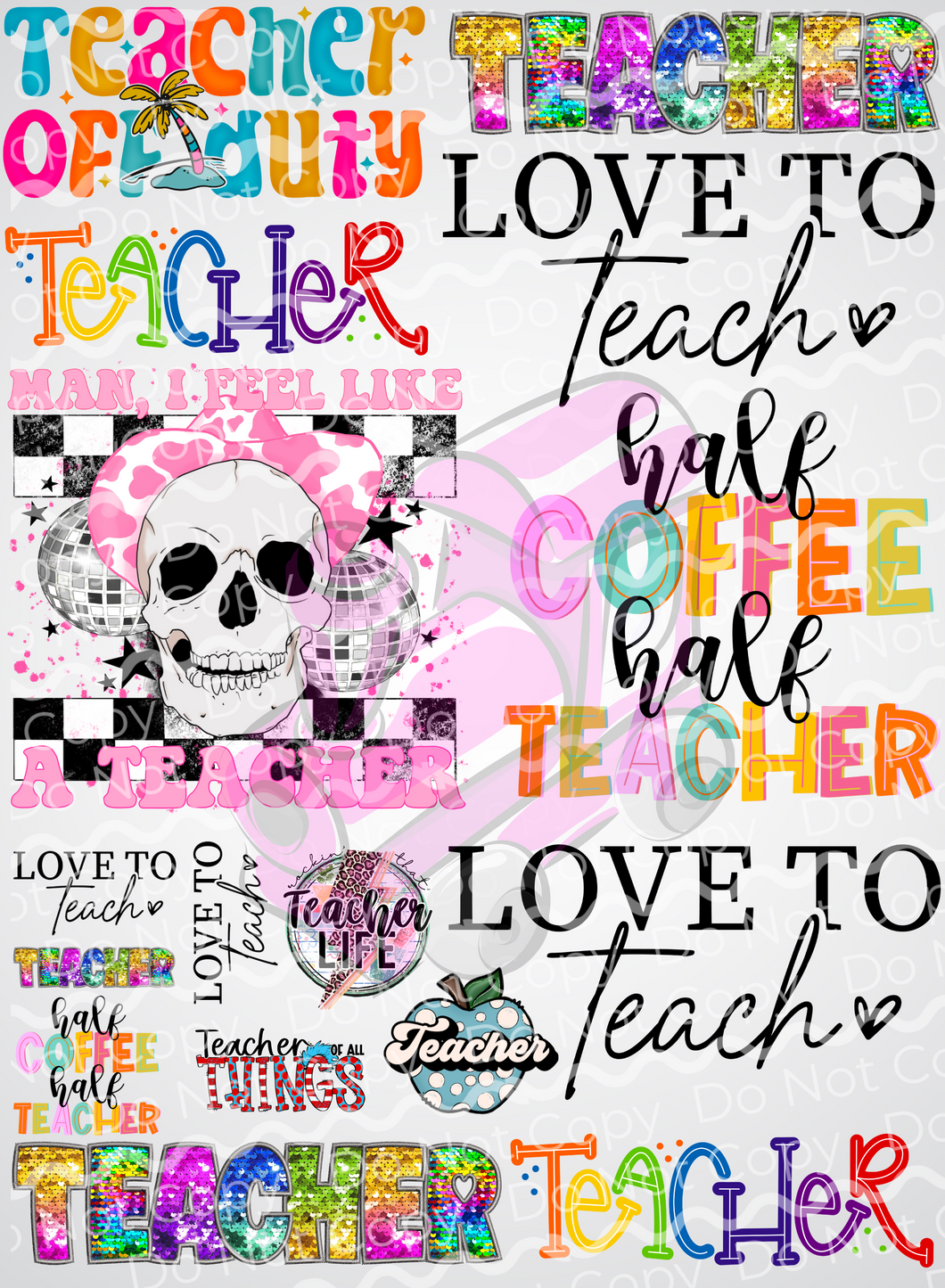 Teacher Mini Sheet