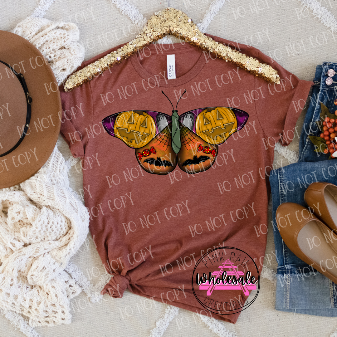 10-04 Halloween Butterfly  DTF TRANSFER ONLY
