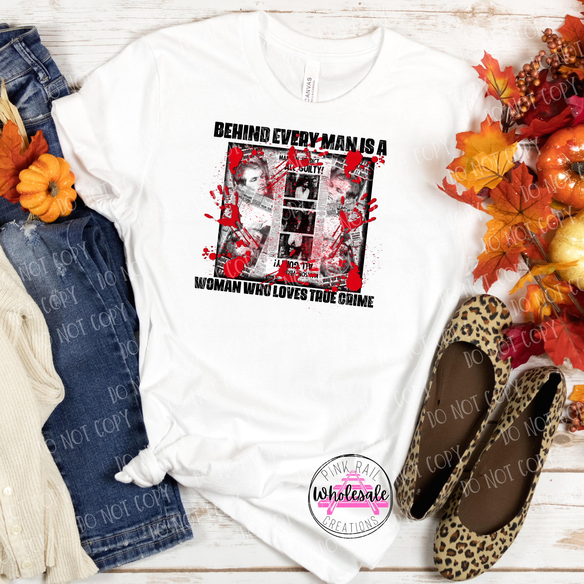 M-01 Woman Who Loves True Crime DTF TRANSFER ONLY