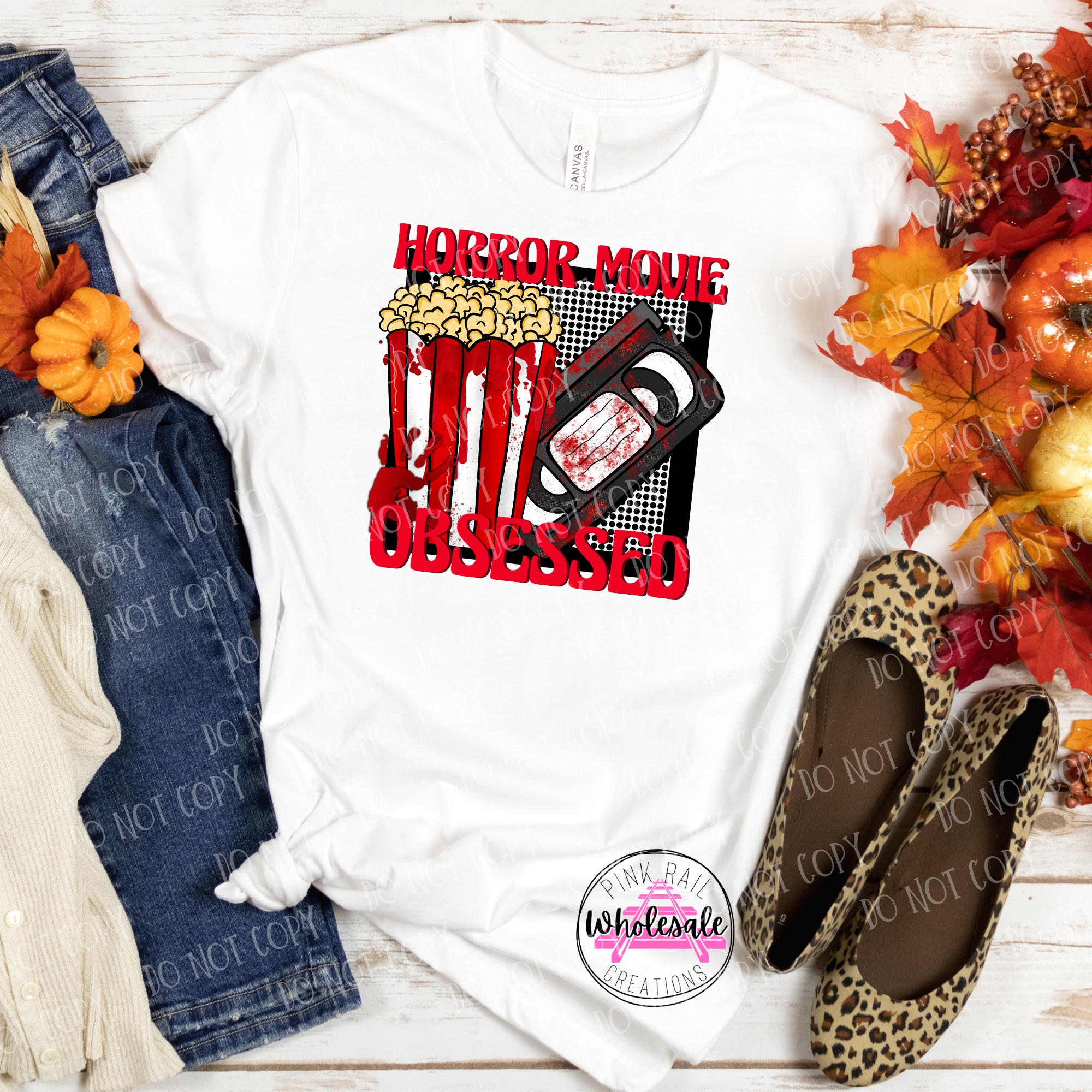 10-08 Horror Movie Obsessed DTF TRANSFER ONLY