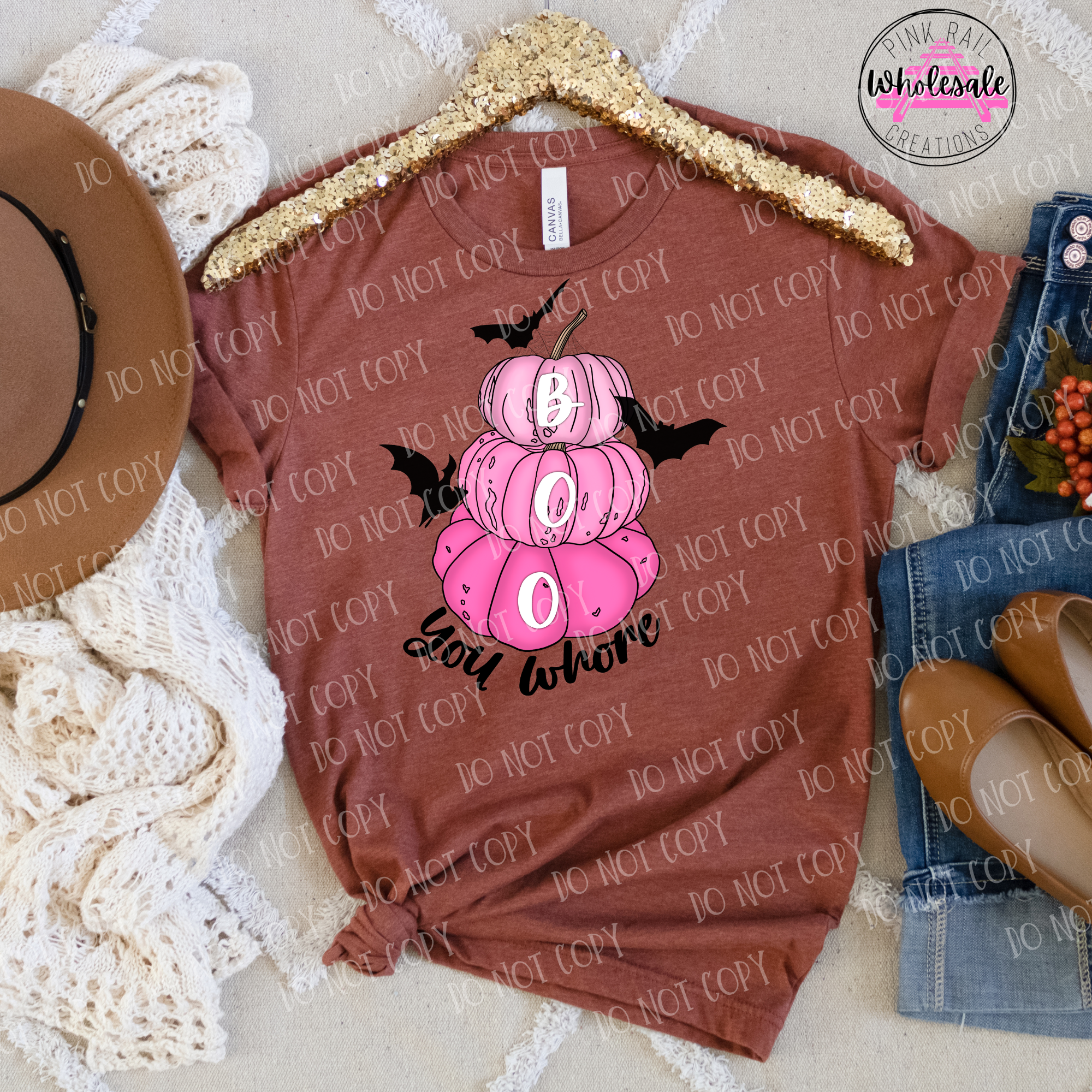 10-09 Boo Whore Pumpkins DTF TRANSFER ONLY