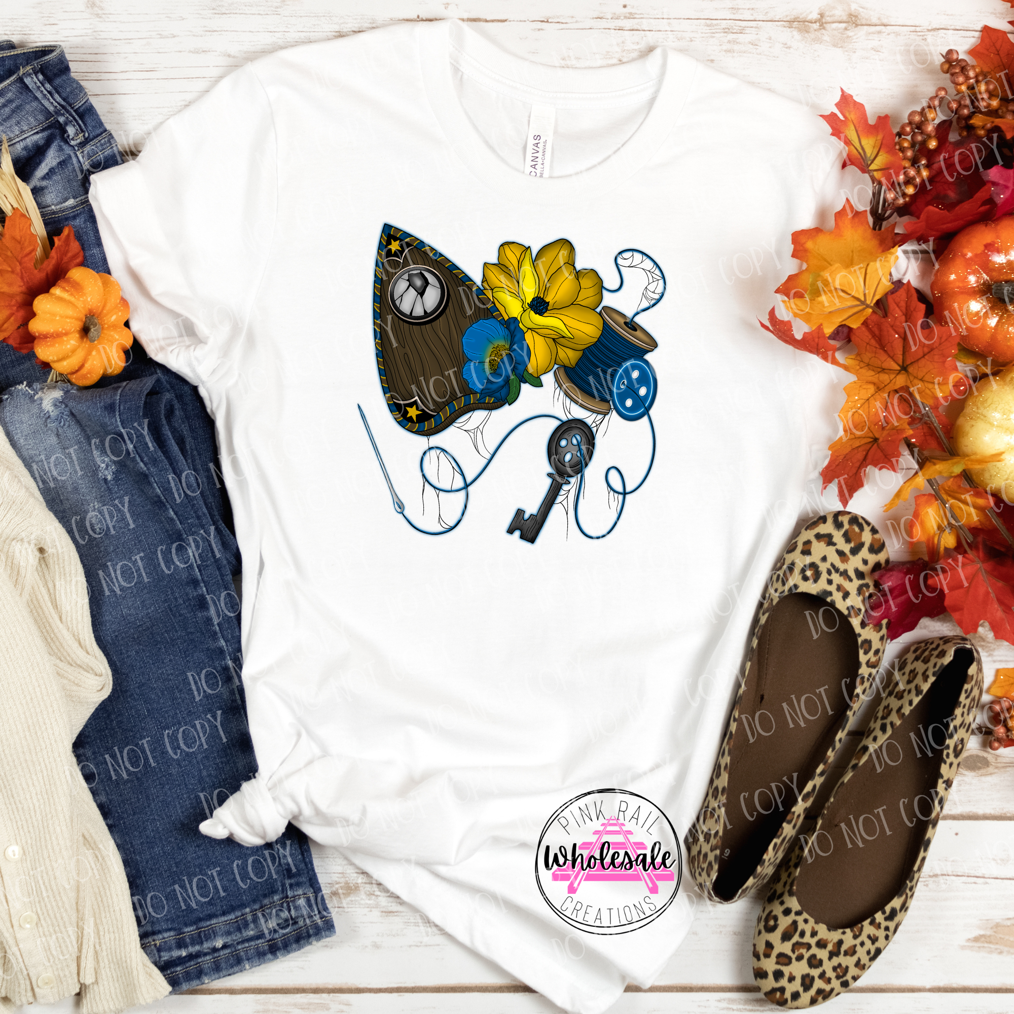 10-11 Button Girl DTF TRANSFER ONLY