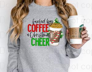 12-27 Fueled by coffee and Christmas cheer DTF TRANSFER ONLY