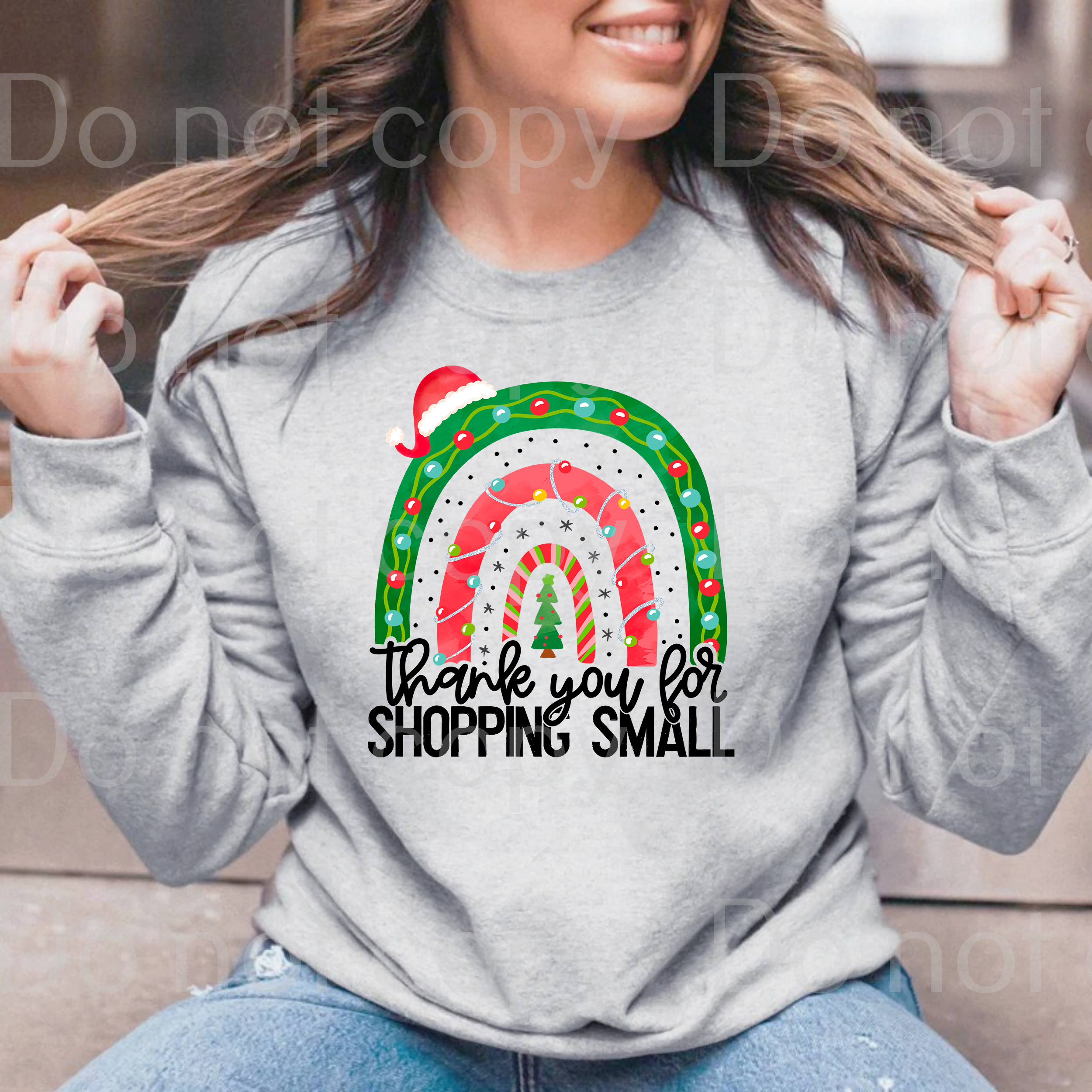 12-37 Thank you for shopping small rainbow DTF TRANSFER ONLY