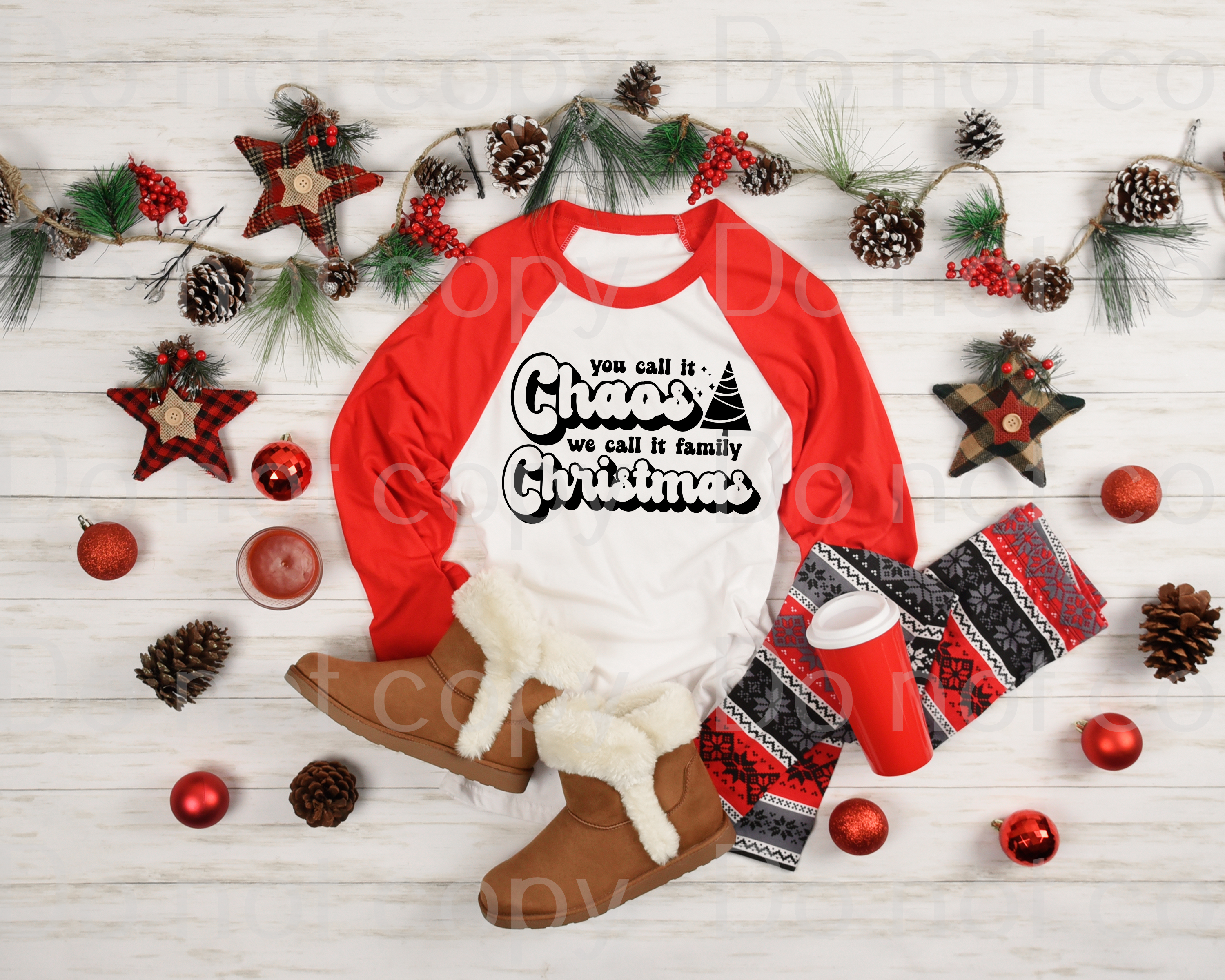 12-41 You call it chaos we call it family Christmas DTF TRANSFER ONLY