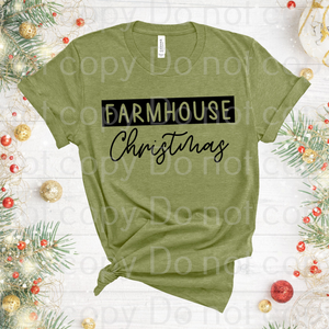 12-15 Farmhouse Christmas DTF TRANSFER ONLY