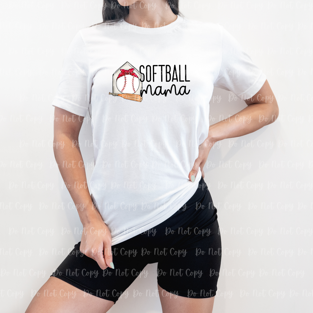 05-22 Softball Mama DTF TRANSFER ONLY
