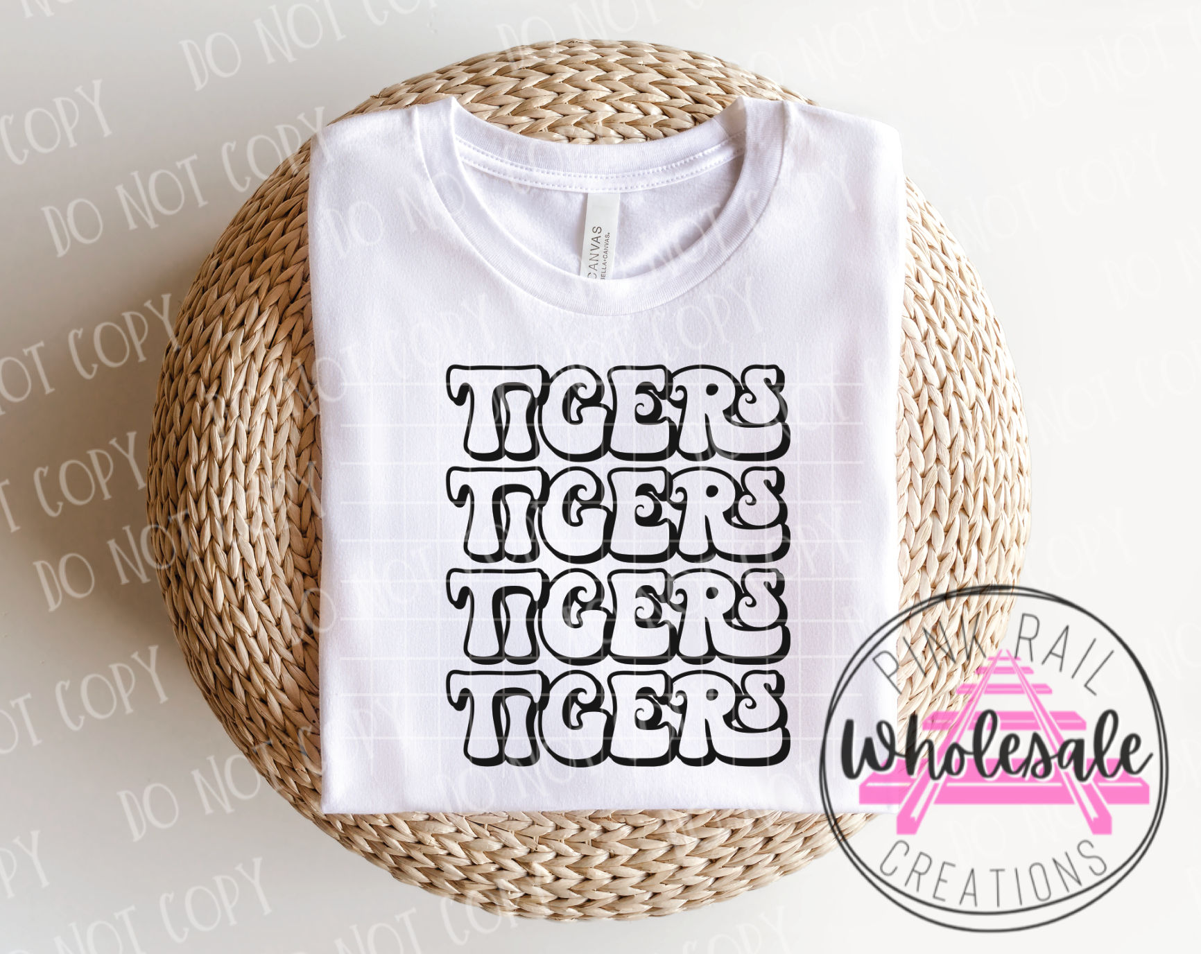 13-35 Tigers Retro Stack DTF ONLY