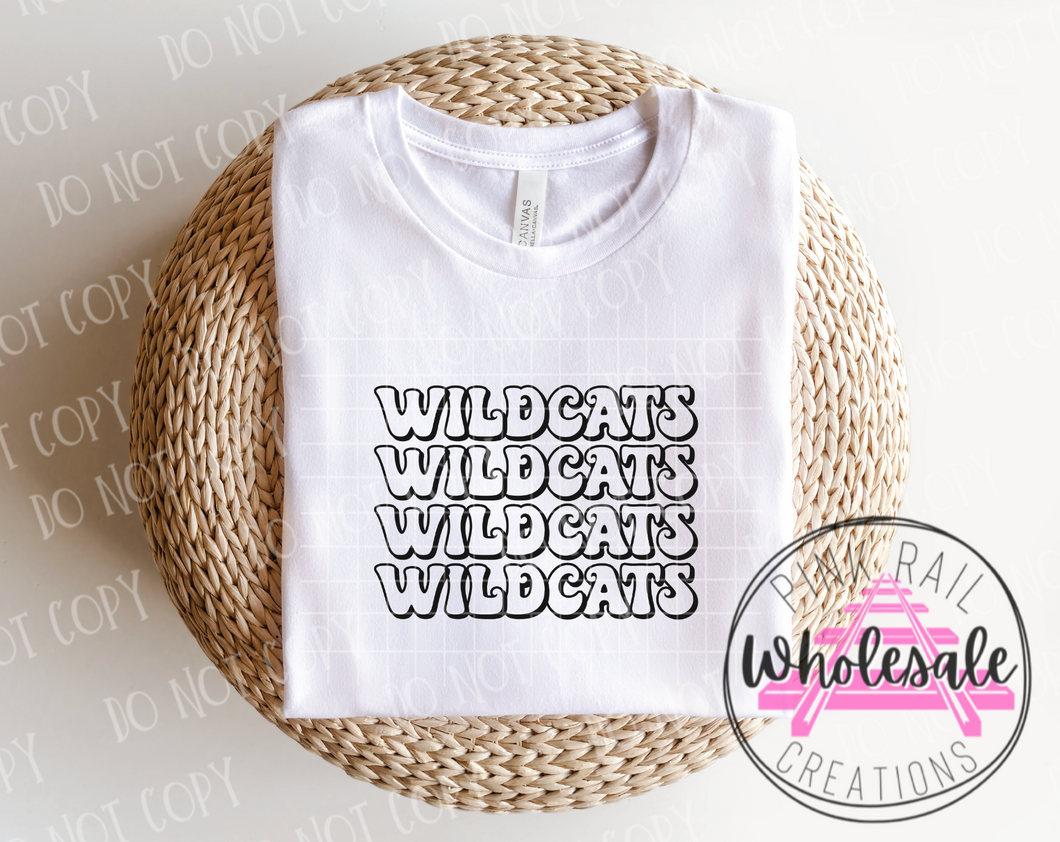 13-36 Wildcats Retro Stack DTF ONLY