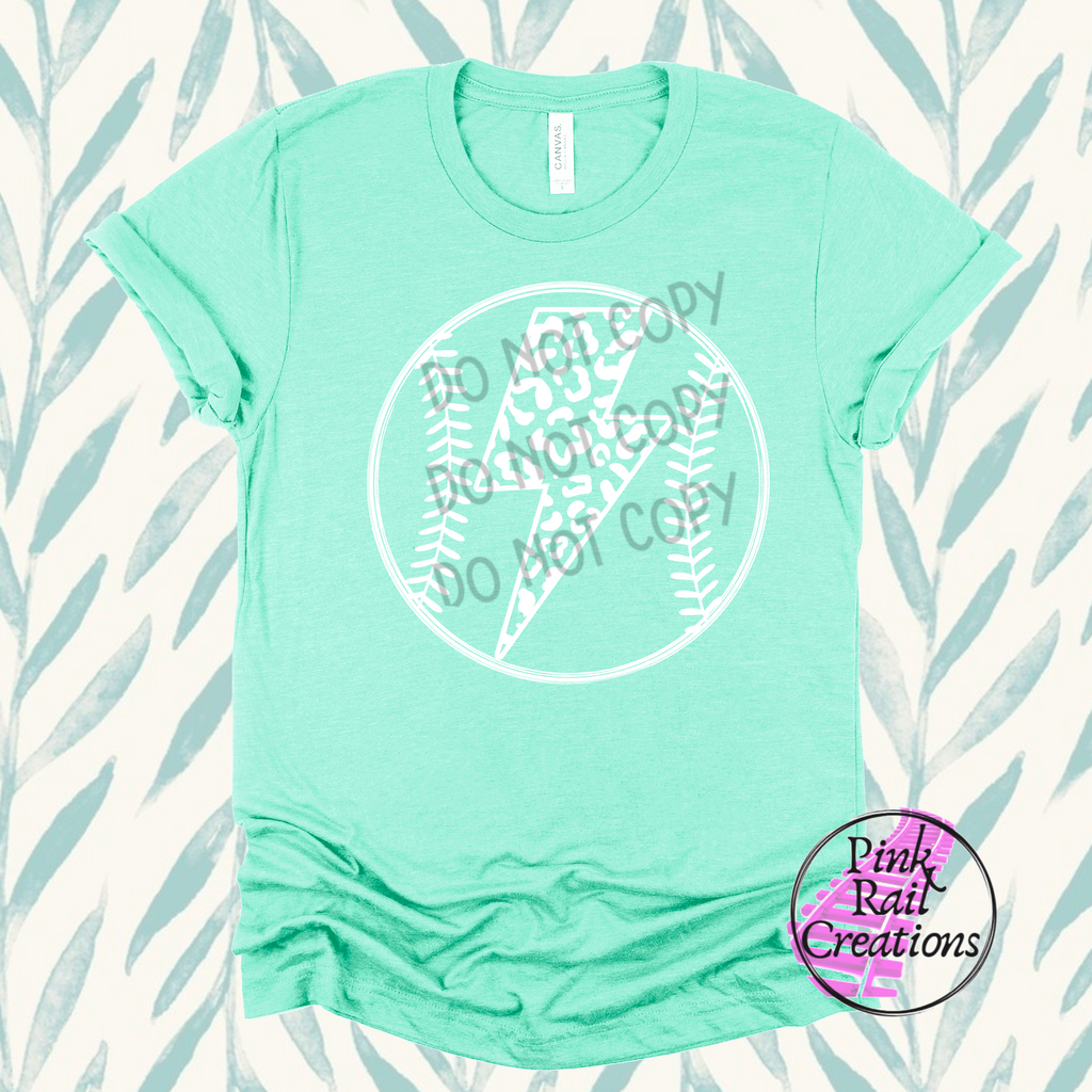 13-01 Ball Lightning  White - DTF Transfer Only