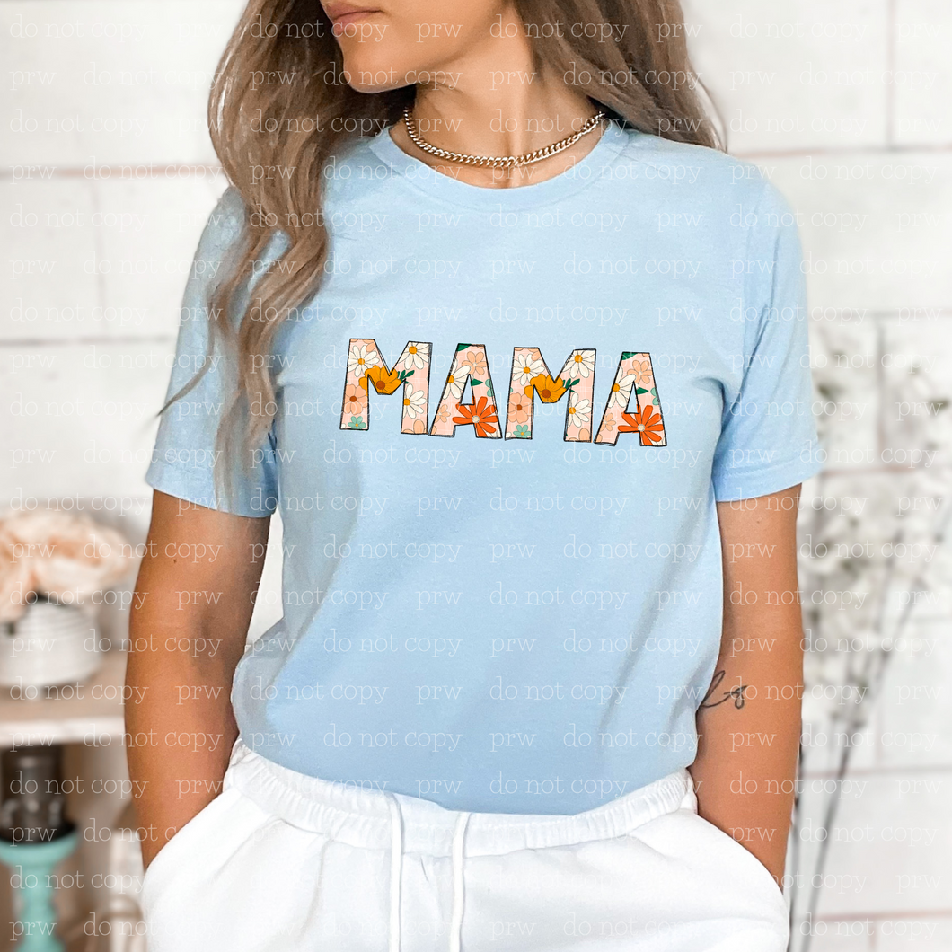 05-34 Floral Mama DTF TRANSFER ONLY