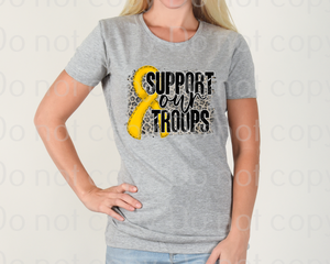 40-02 Support our troops yellow ribbon DTF TRANSFER ONLY