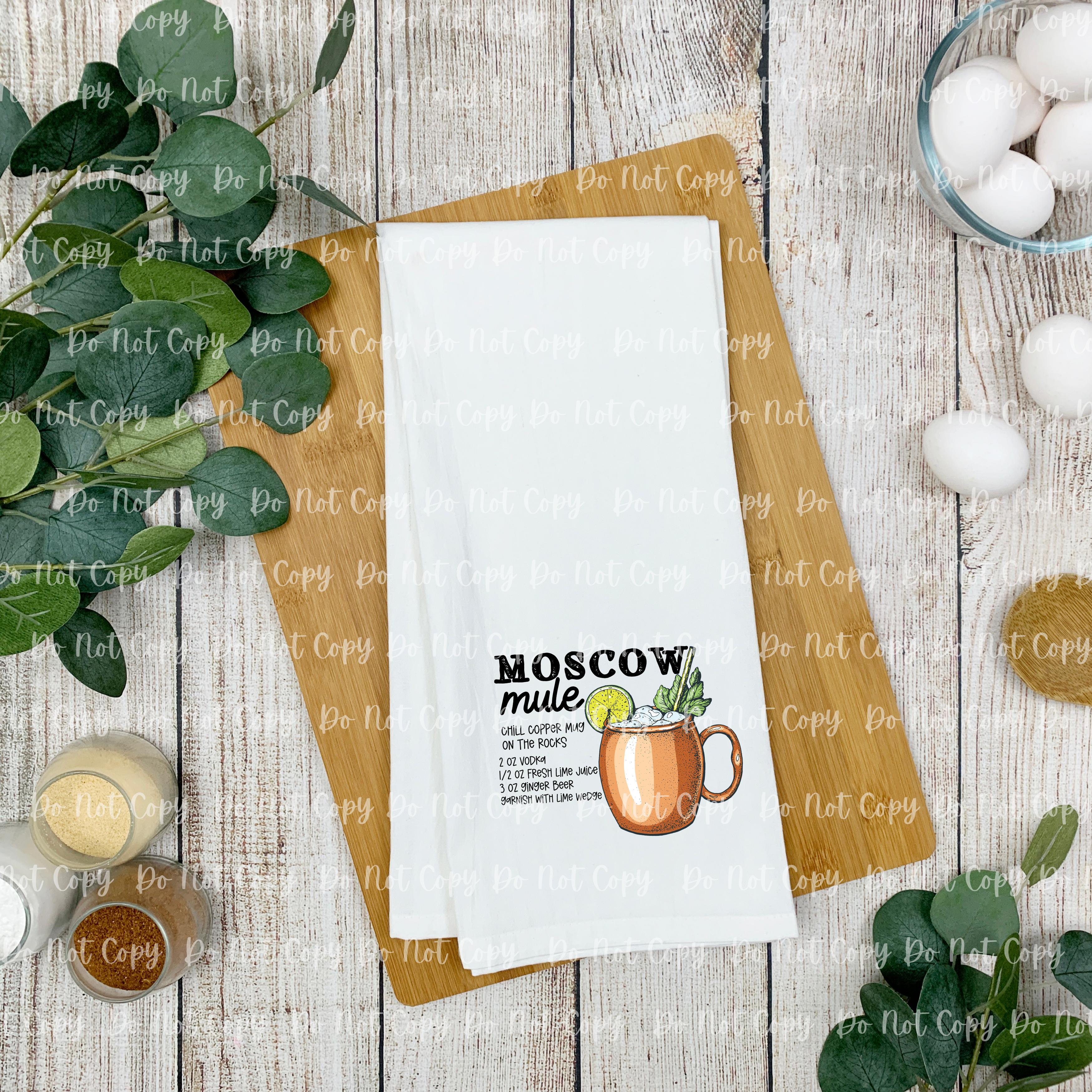 28-03 Moscow Mule Recipe  DTF TRANSFER ONLY