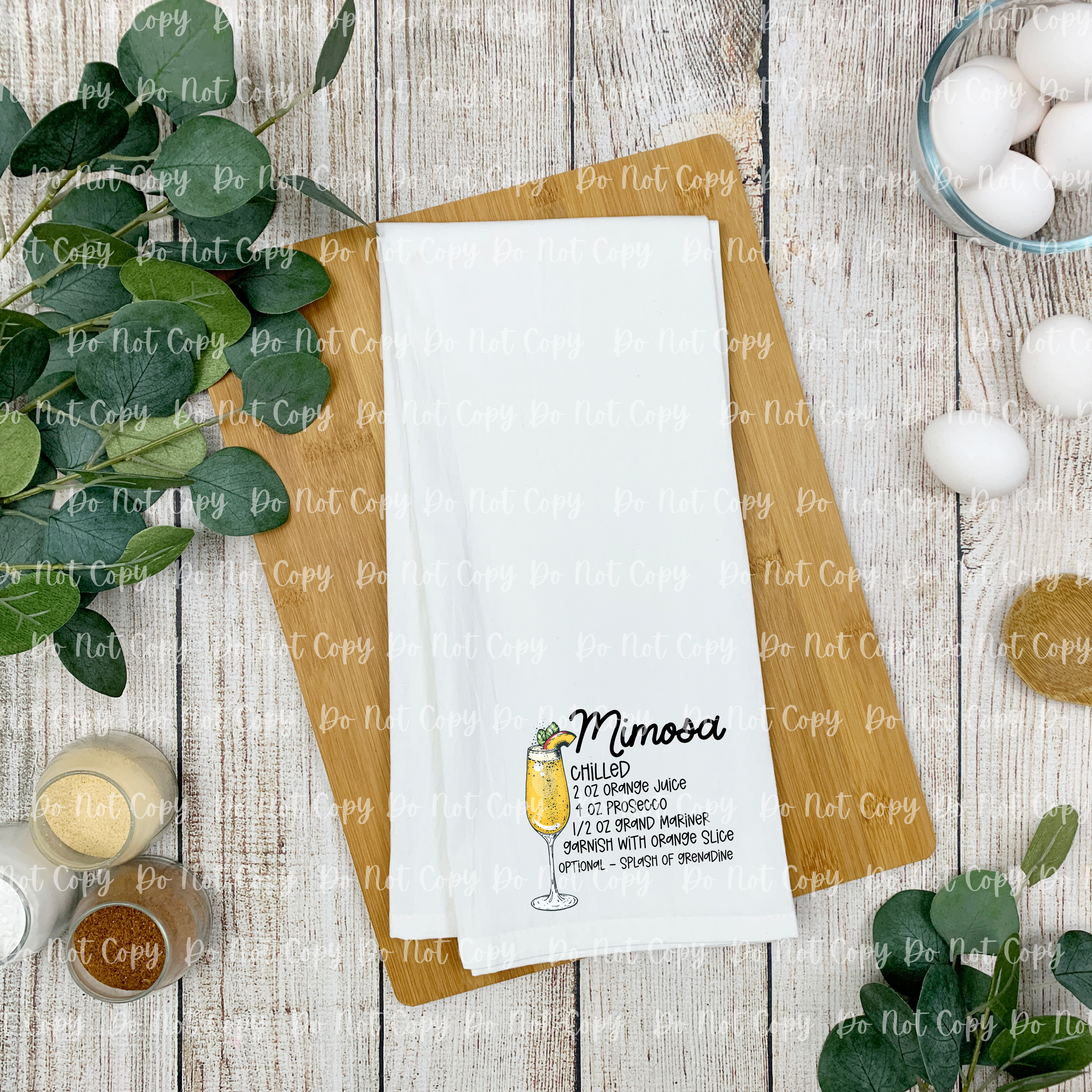 28-09 Mimosa Recipe  DTF TRANSFER ONLY