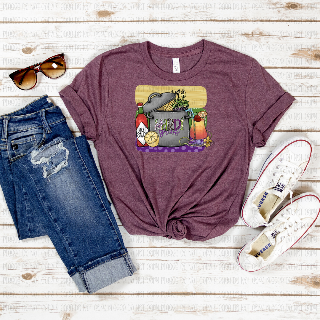 09-10 Mardi Gras Cooking DTF TRANSFER ONLY