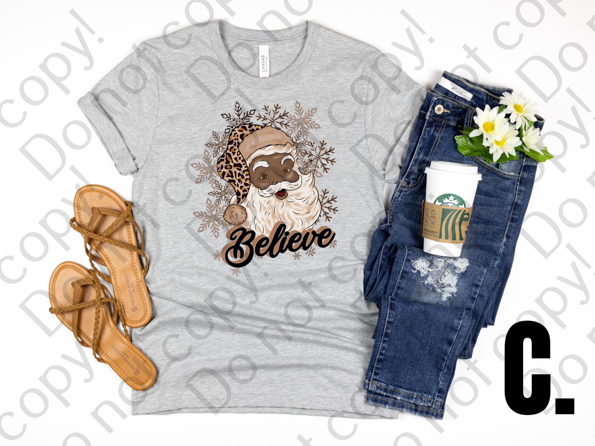 12-52 Believe Santa DTF TRANSFER ONLY